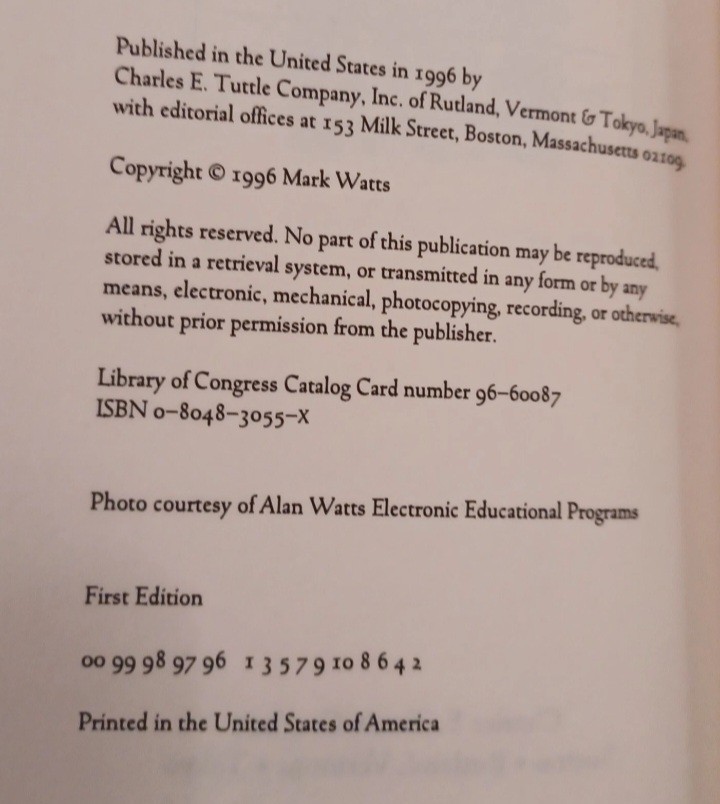 Alan Watts: The Edited Transcripts Series. Six 1st Print Hardcovers. Sharp