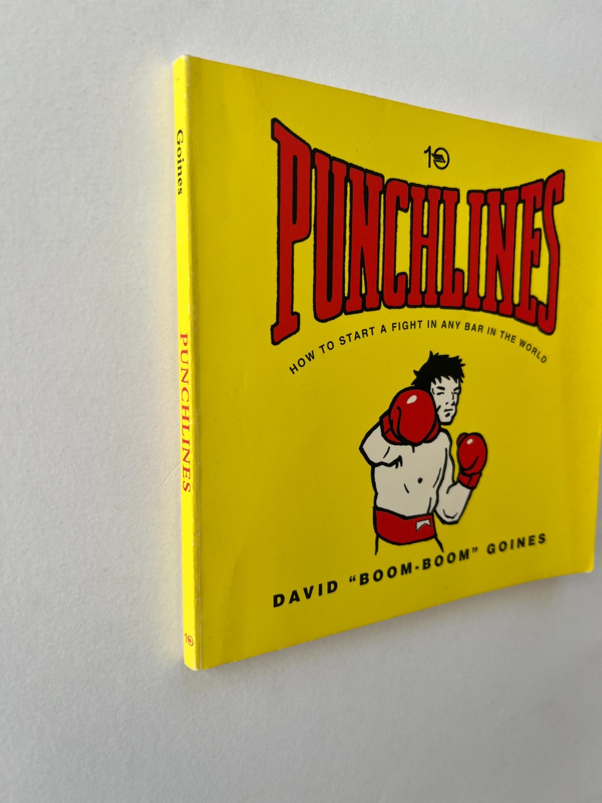 Punchlines By DAVID GOINES ~ rare humor book by poster artist calligraphy