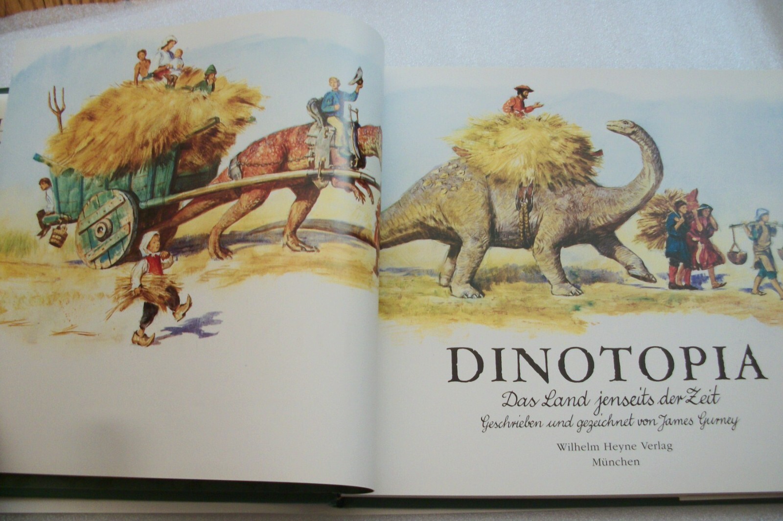 Dinotopia by James Gurney – GERMAN LANGUAGE Edition – 1993 – Hardcover w/DJ