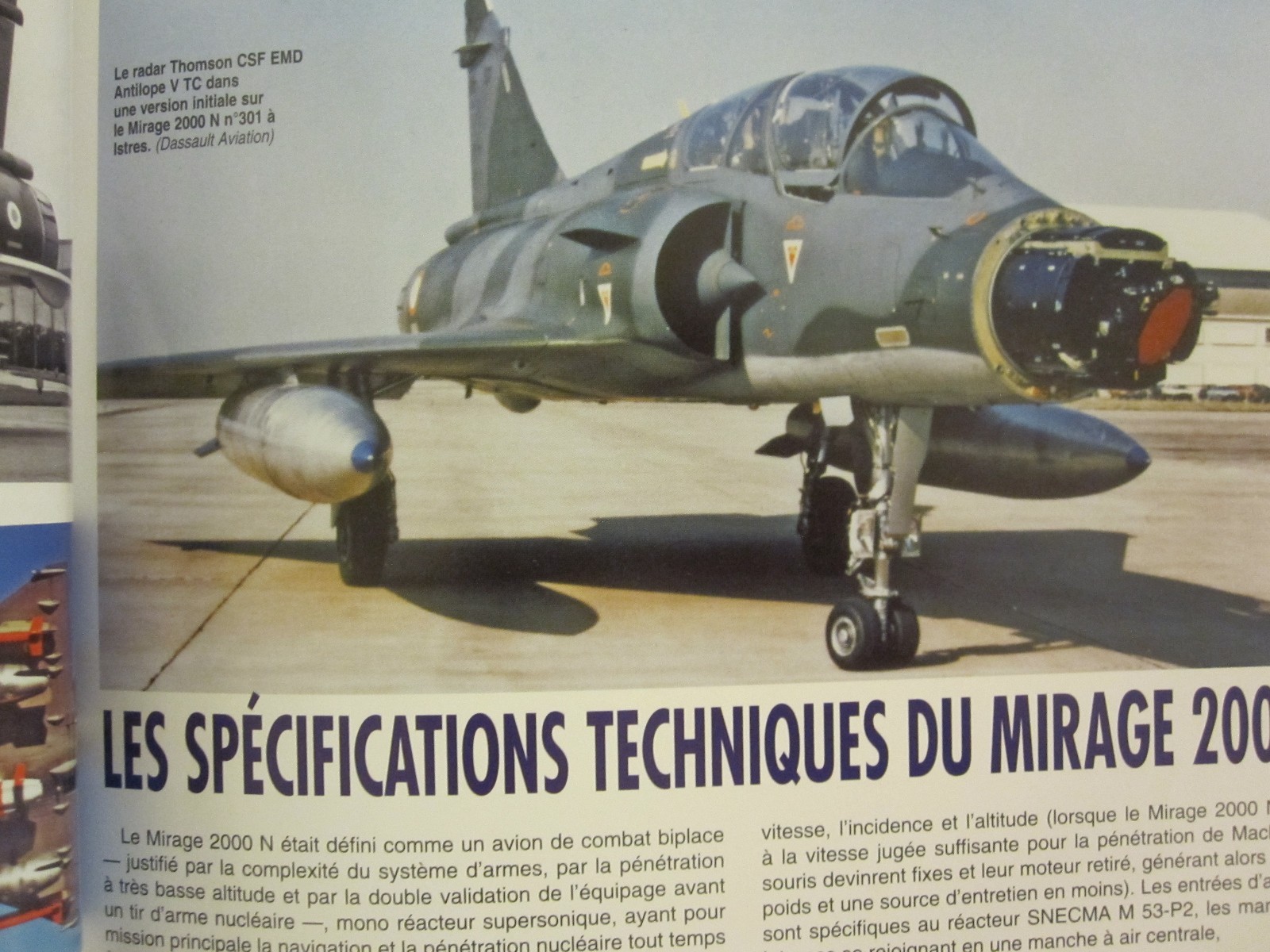 Mirage 2000N – full of color profiles & photos, French Text, 82 pages