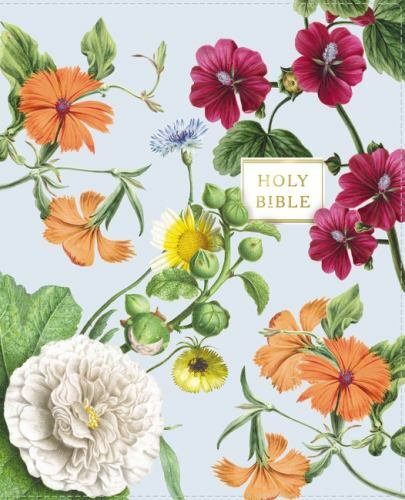 NIV, Artisan Collection Bible, Leathersoft, Blue Floral, Red Letter, Comfort P..