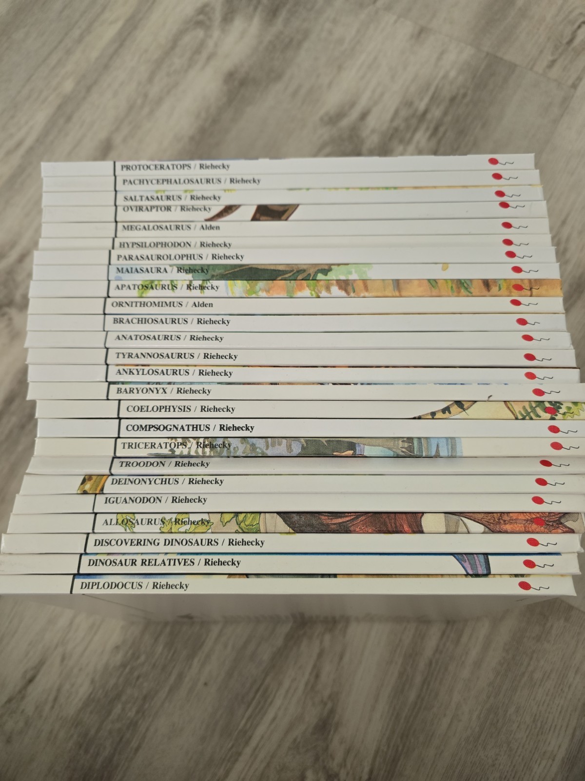 Lot of 25 By Janet Riehecky, Dinosaur Books Childs World Tyrannosaurus Youth HC
