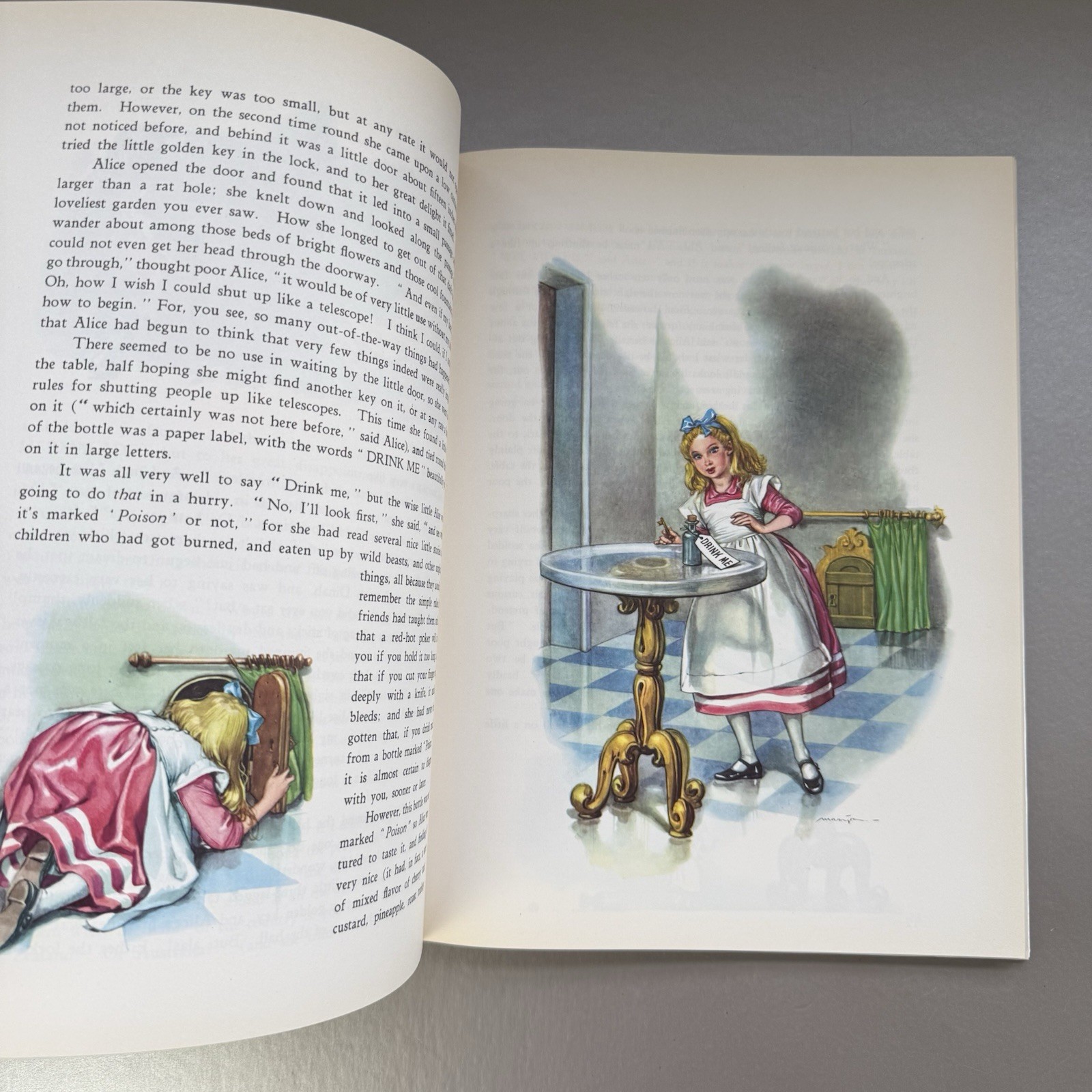 ALICE IN WONDERLAND – LEWIS CARROLL – ILLUST MARAJA-1986 grosset & dunlap hbk