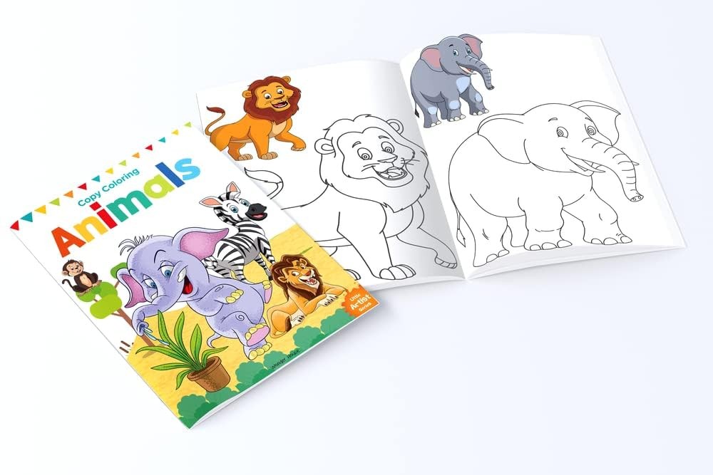 Colouring Books Boxset: Pack of 12 Copy Colour For Children Multicolor
