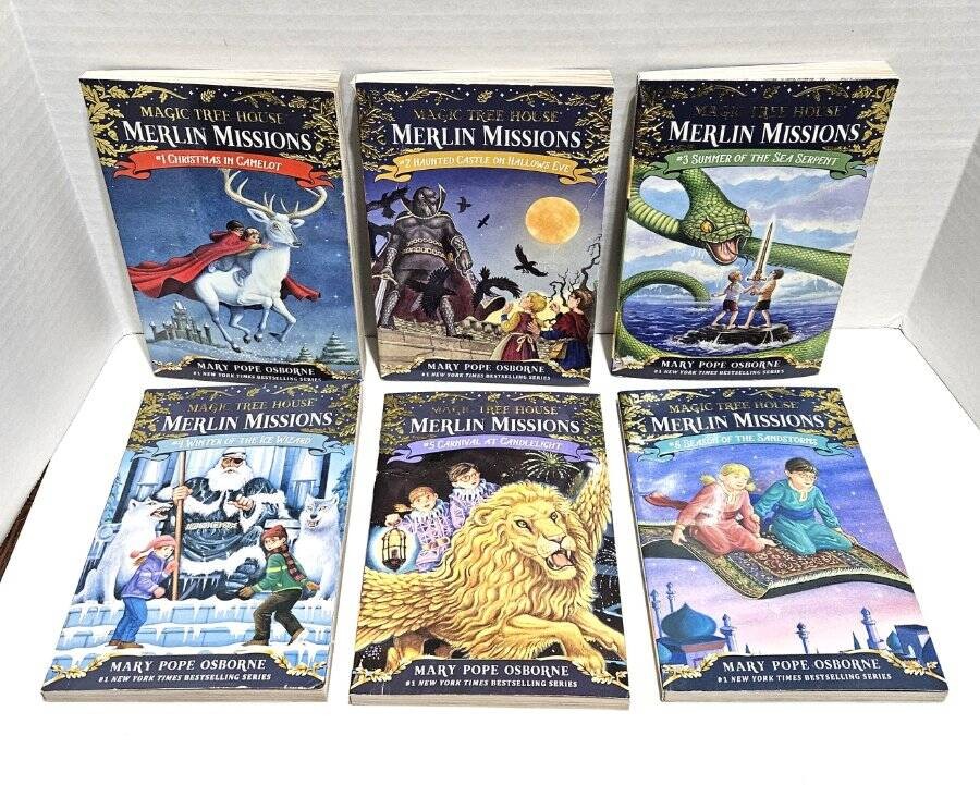 14 Magic Tree House Merlin Missions Mary Pope Osborne 1-7 11 12 15 17 23 25 26