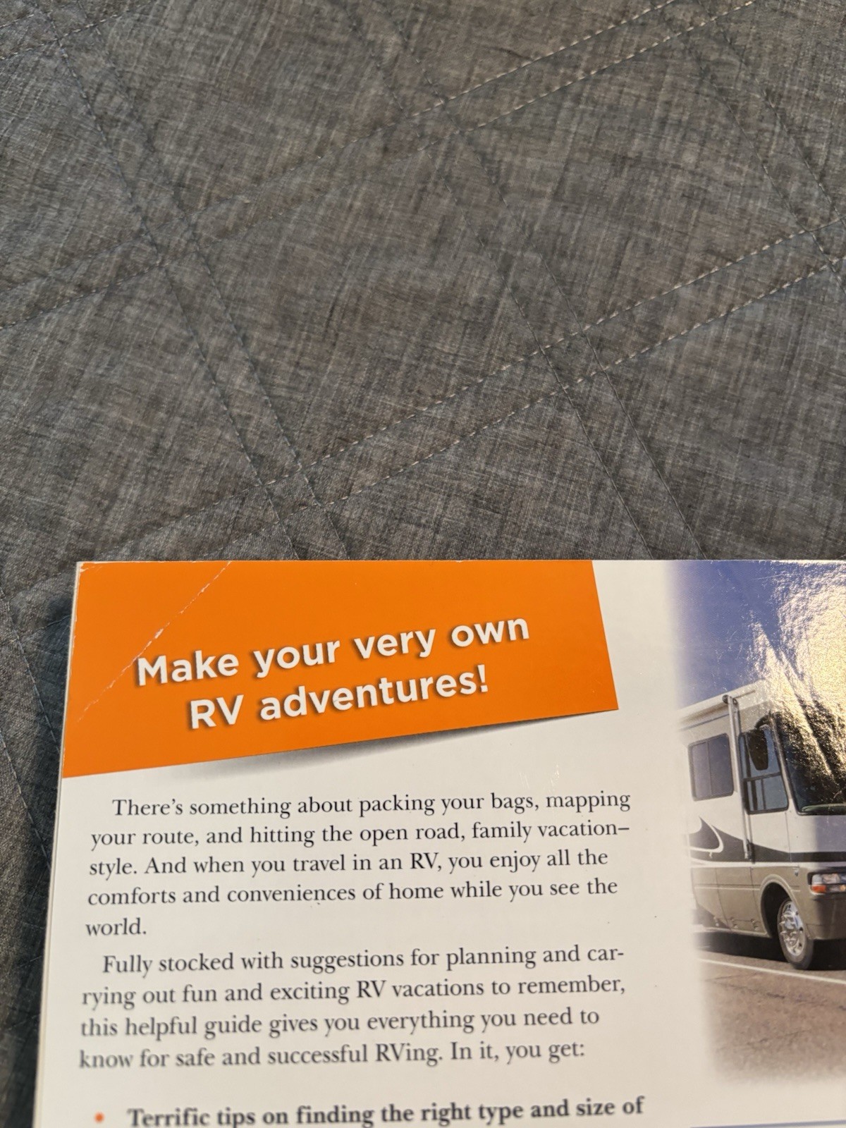 Complete Idiots Guide To Rving 2012 332 Pages Preowned