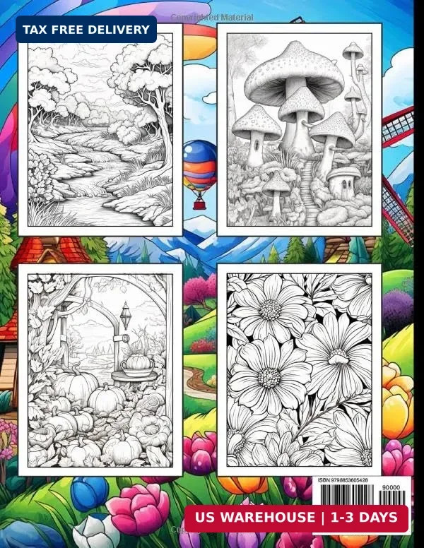 Large Print Coloring Book for Adults Relaxation: Anxiety relief adult colouring