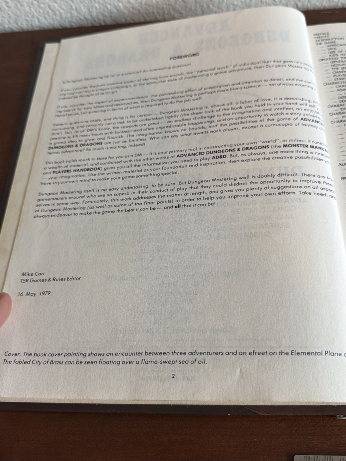 AD&D Dungeon Master’s Guide, 1st Ed, 6th “Gamma” Printing w/ Wizard Logo