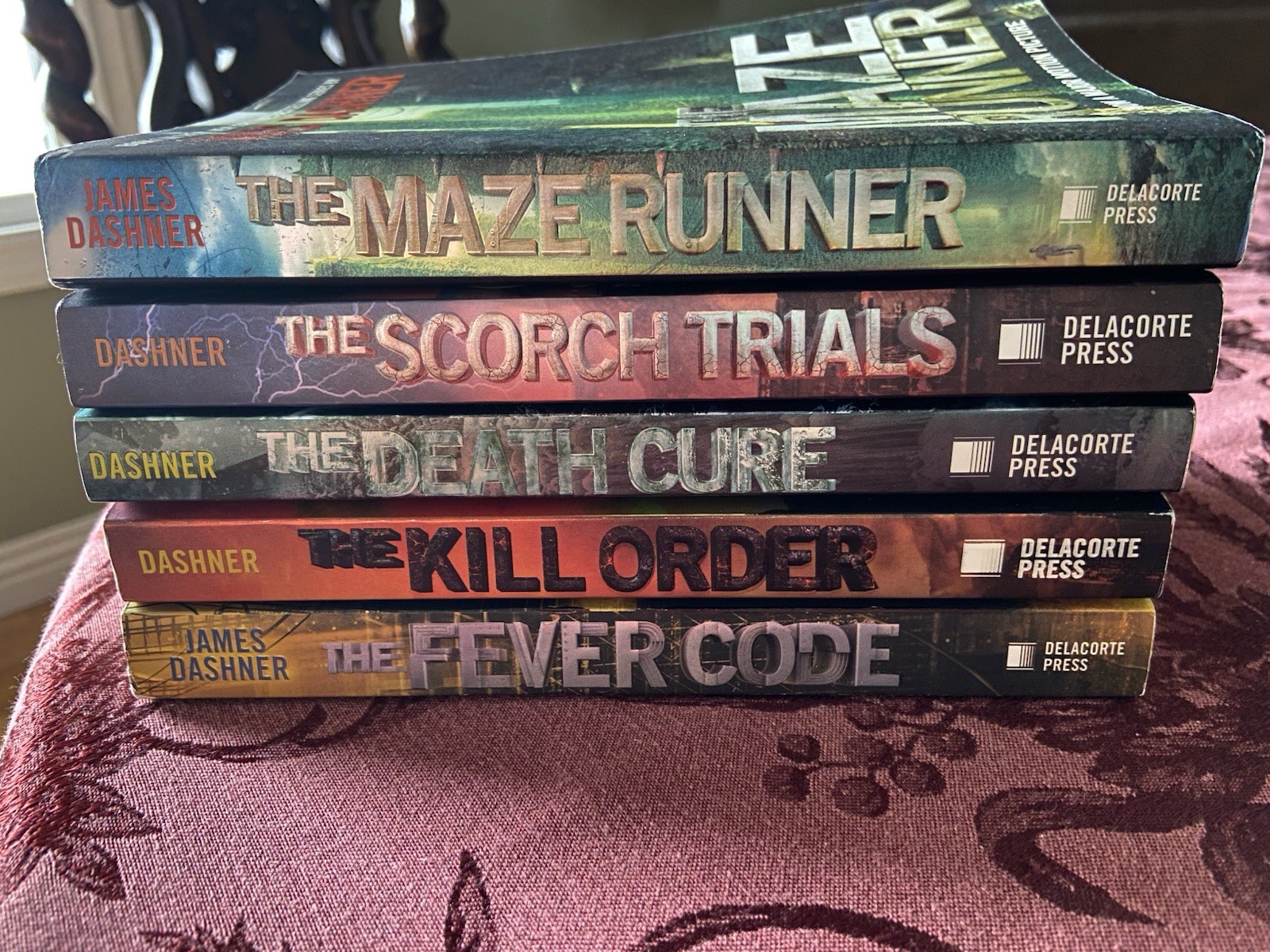 Maze Runner Series James Dashner 5 TRADE PAPERBACKS VG+ FREE SHIPPING