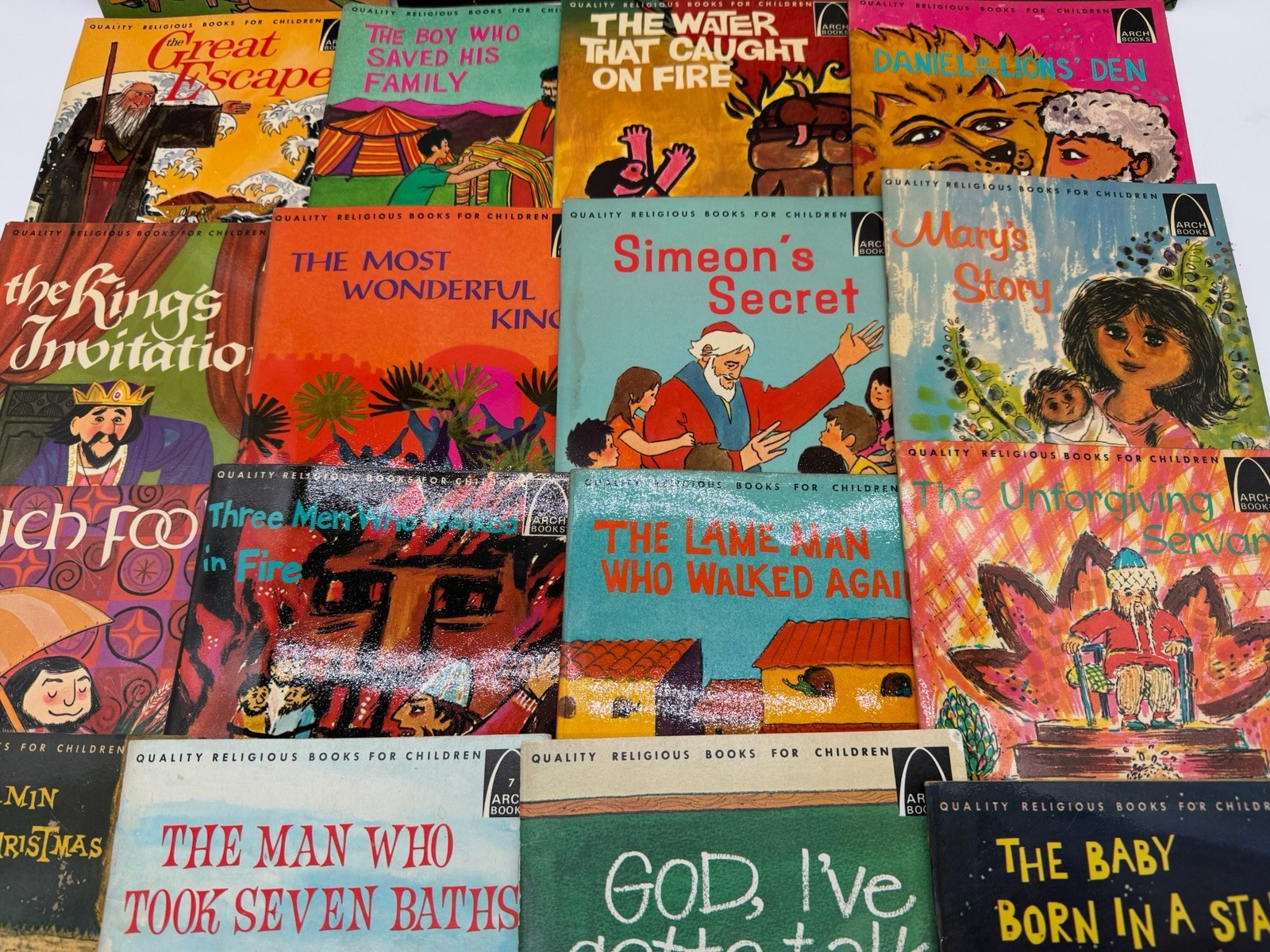 LOT (28) ARCH Quality Religious Books for Children VINTAGE 1960s-1970 Homeschool