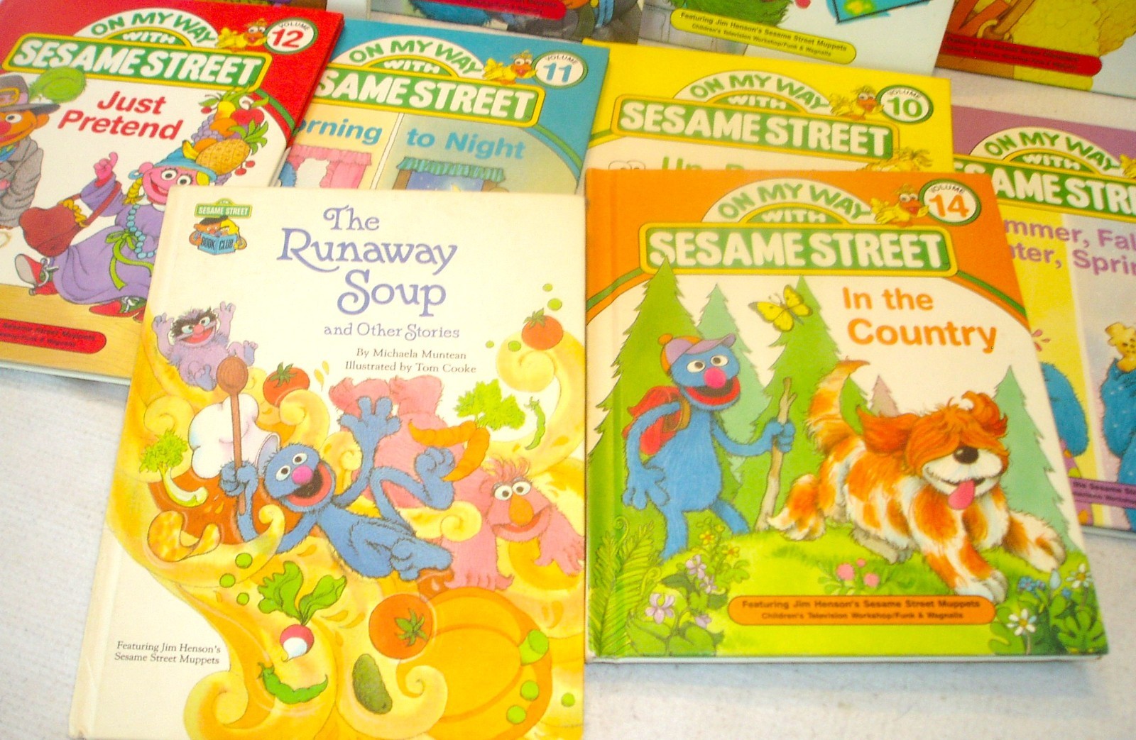 ON MY WAY WITH SESAME STREET Set of 9 HARDCOVER BOOKS By CTW FUNK & WAGNALLS