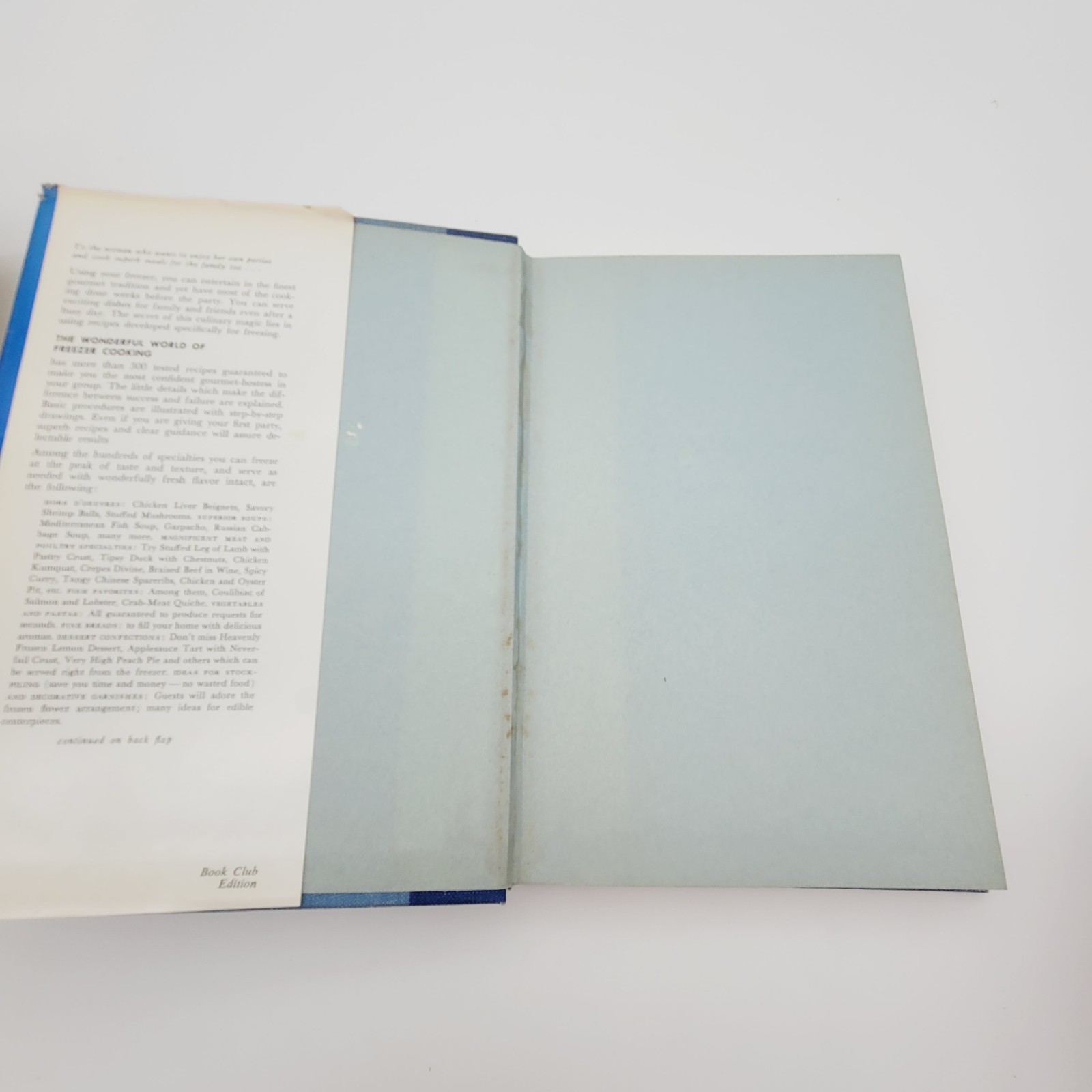 The Wonderful World of Freezer Cooking by Helen Quat 1964 Hardcover Cookbook