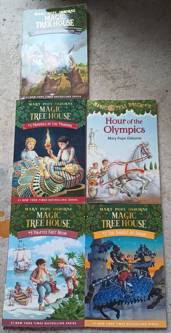 MAGIC TREE HOUSE BOOKS LOT OF 5 KIDS CHAPTER BOOK #2 3 4 16 20 MARY POPE OSBORN