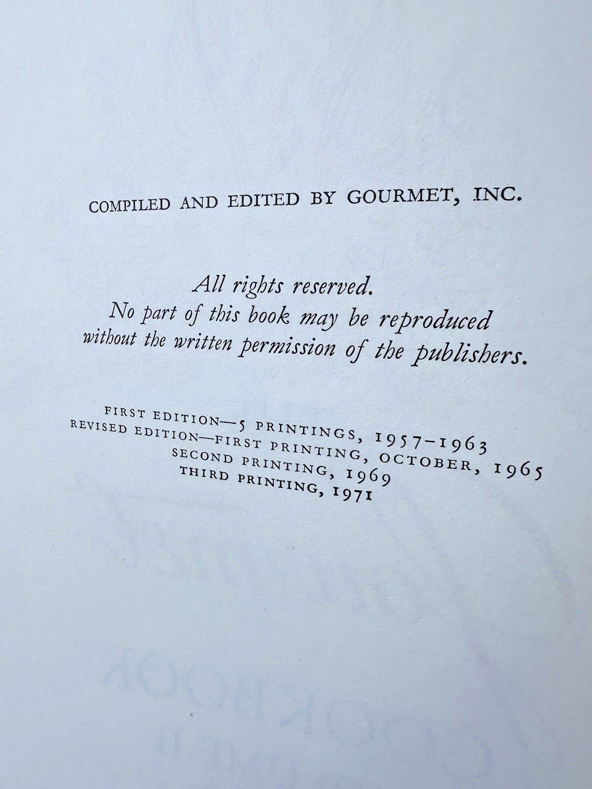 The Gourmet Cookbook Revised: Volume 1 and 2 Set Hardcover Boxed 1971 Vintage