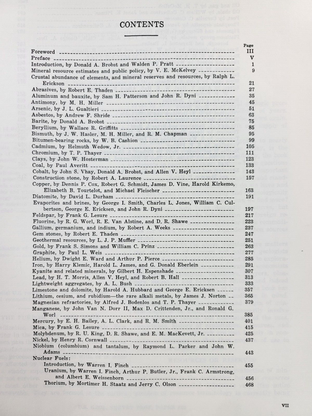 1973 Unites States Mineral Resources Geological Survey Paper 820 1st Edition