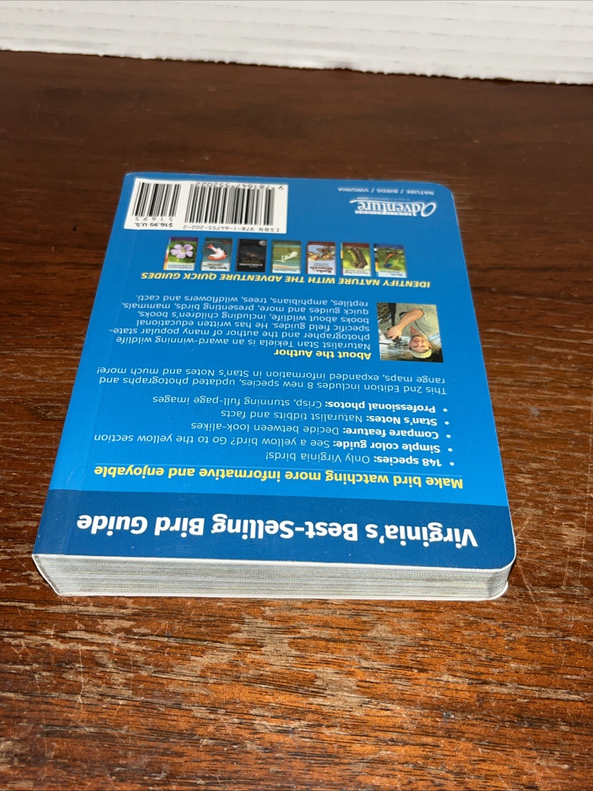 Birds of Virginia Field Guide (Identification) Stan Tekiela – New – Spine Wear