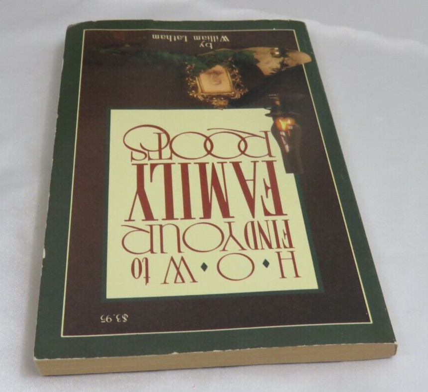 How to Find your Family Roots by William Latham Book – 1988