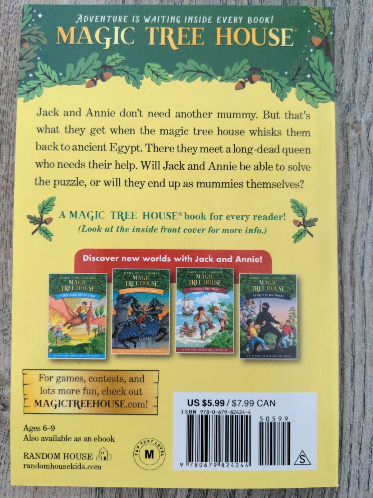 Magic Tree House (R) Ser.: Mummies in the Morning by Mary Pope Osborne (1993, M…