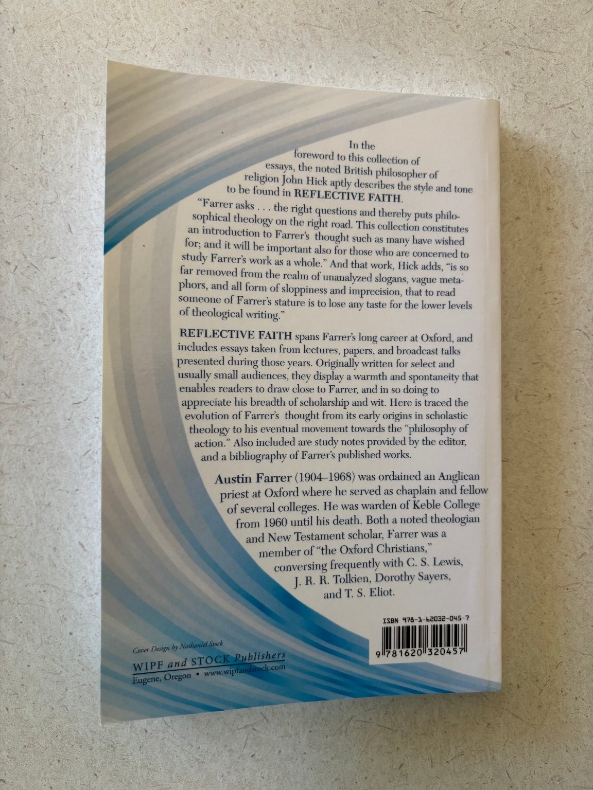 Reflective Faith Austin Farrer 2012 Philosophical Theology Wipf & Stock