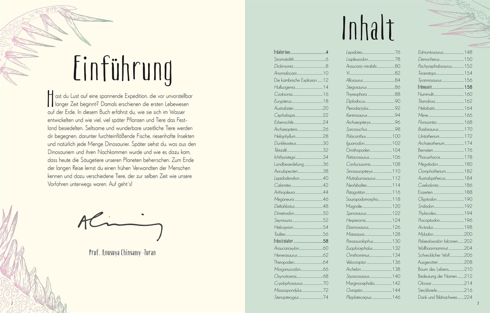 Wundervolle Welt der Dinosaurier und der Urzeit Anusuya Chinsamy-Turan