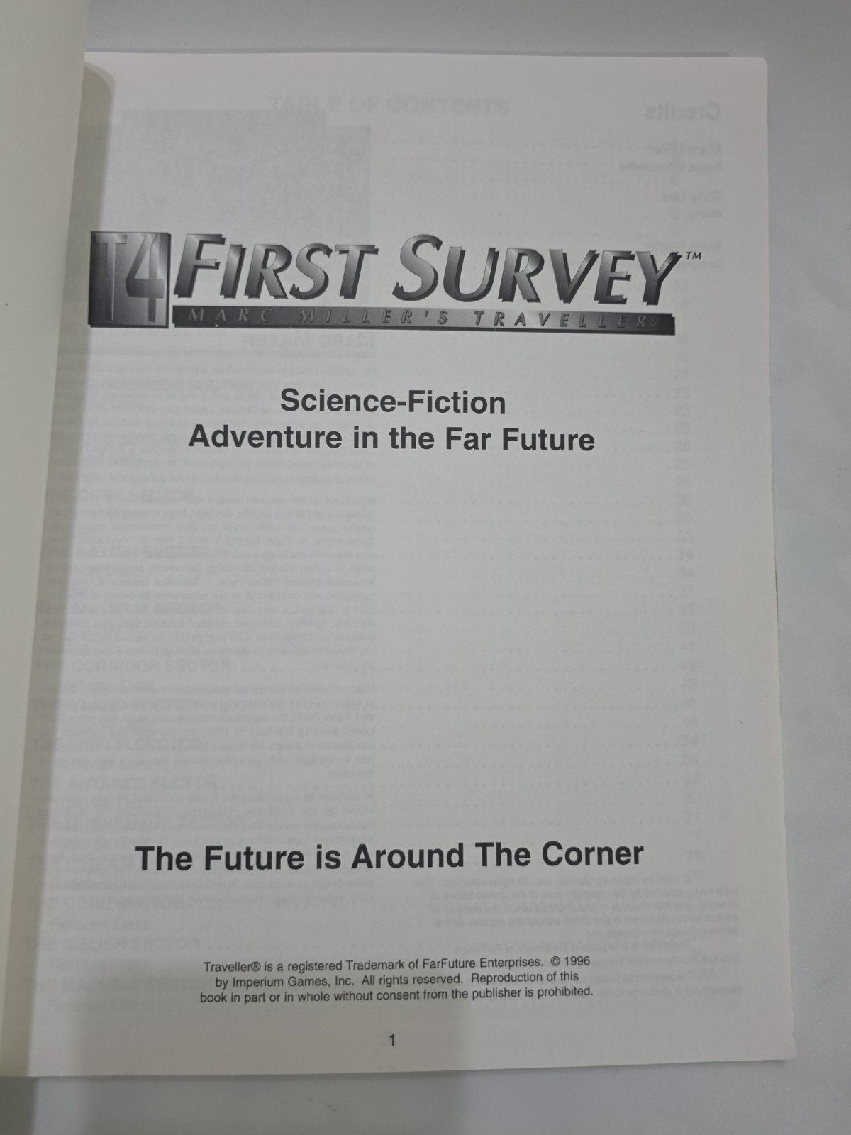 T4 Marc Miller’s Traveller RPG First Survey Imperium Games (N7)