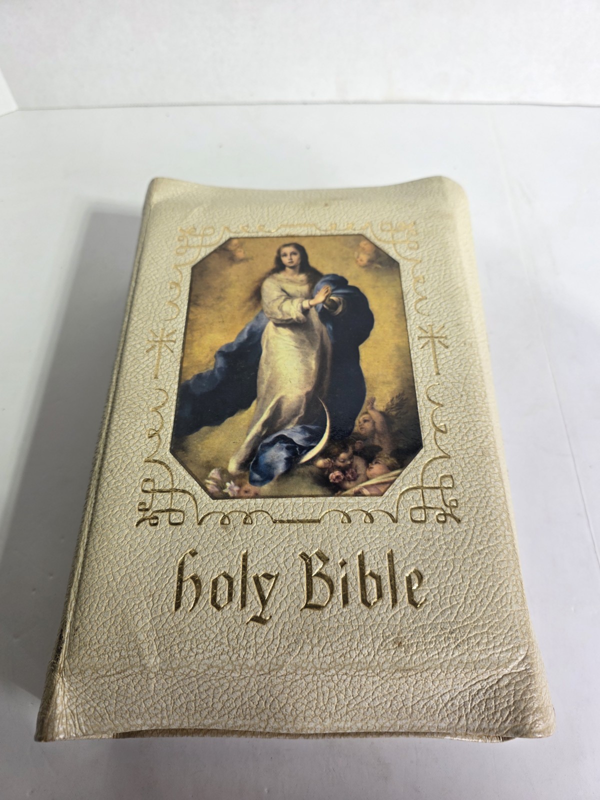 HOLY BIBLE 1958 Catholic Press HOLY ANGELS DELUXE EDITION Illustrated