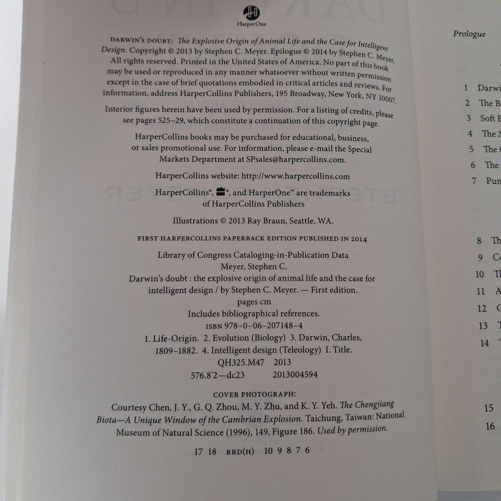 Darwin’s Doubt: Animal Life & Intelligent Design By Stephen C Meyer (2014 PB)
