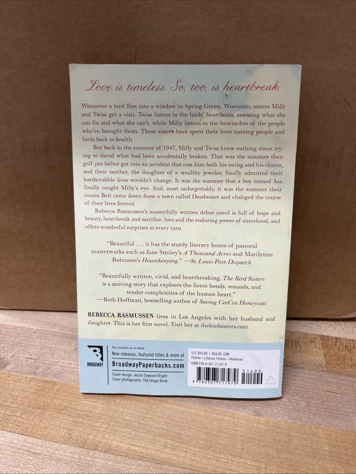 The Bird Sisters, Rebecca Rasmussen. Broadway Ladies Home Journal. Box 267