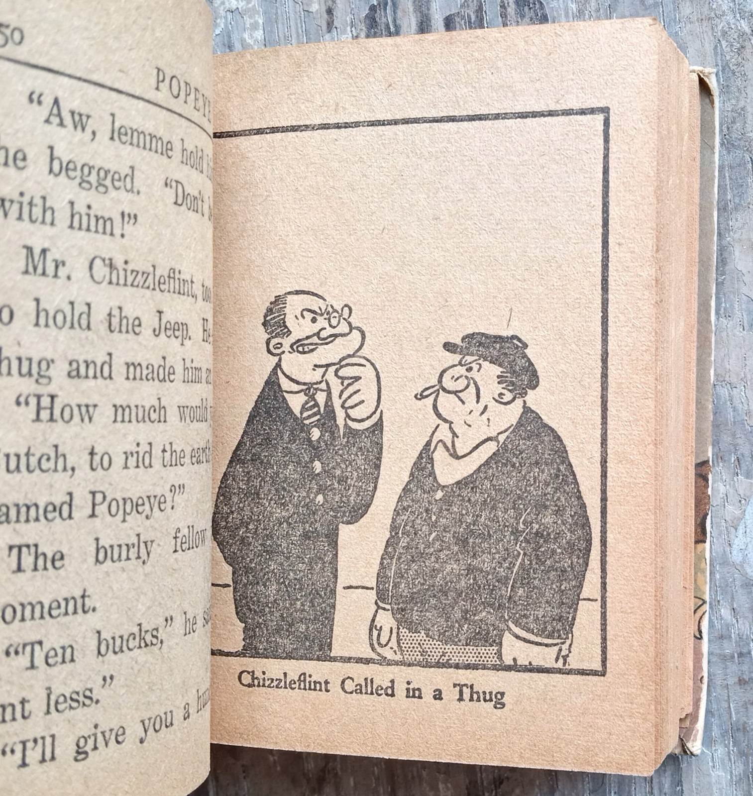 Popeye And The Jeep ~1937 Vintage Small HC~ E. C. Segar 30s Whitman Comic Illust