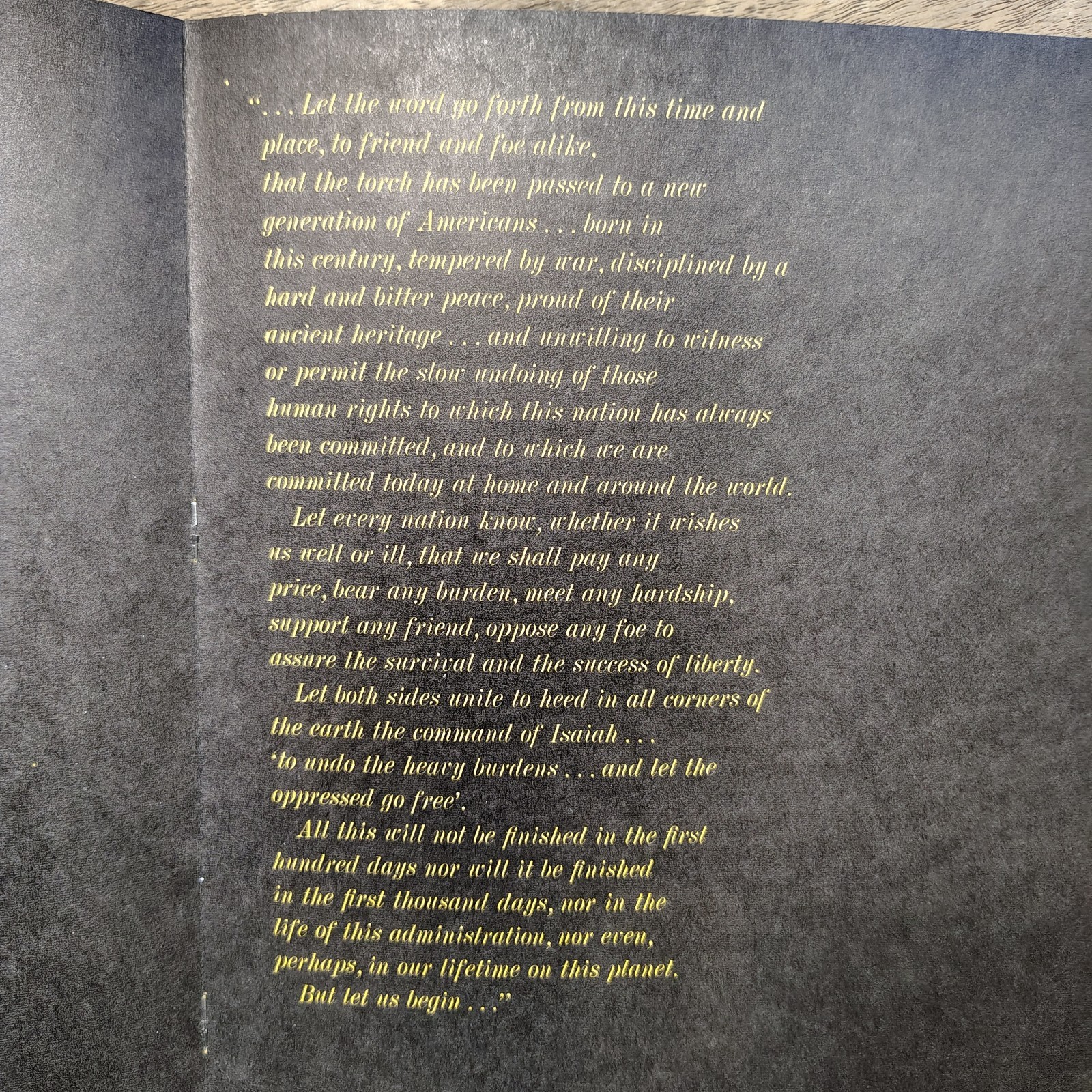 1960’s The Words Of John F Kennedy Max the Printer Robert Willis 24pg Brochure