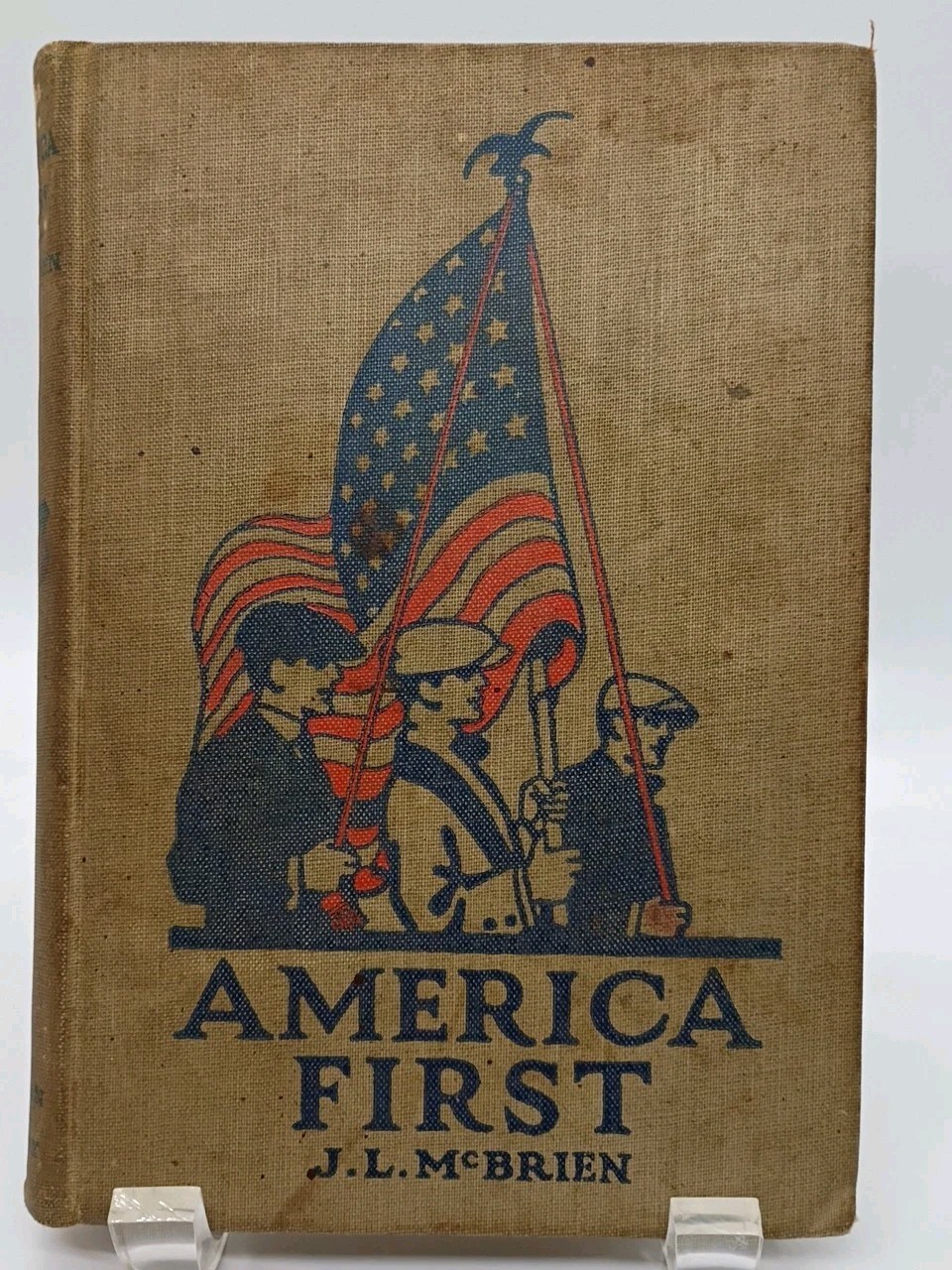 America First Patriotic Readings 1916 Hardcover By Jasper L. McBrien Antique