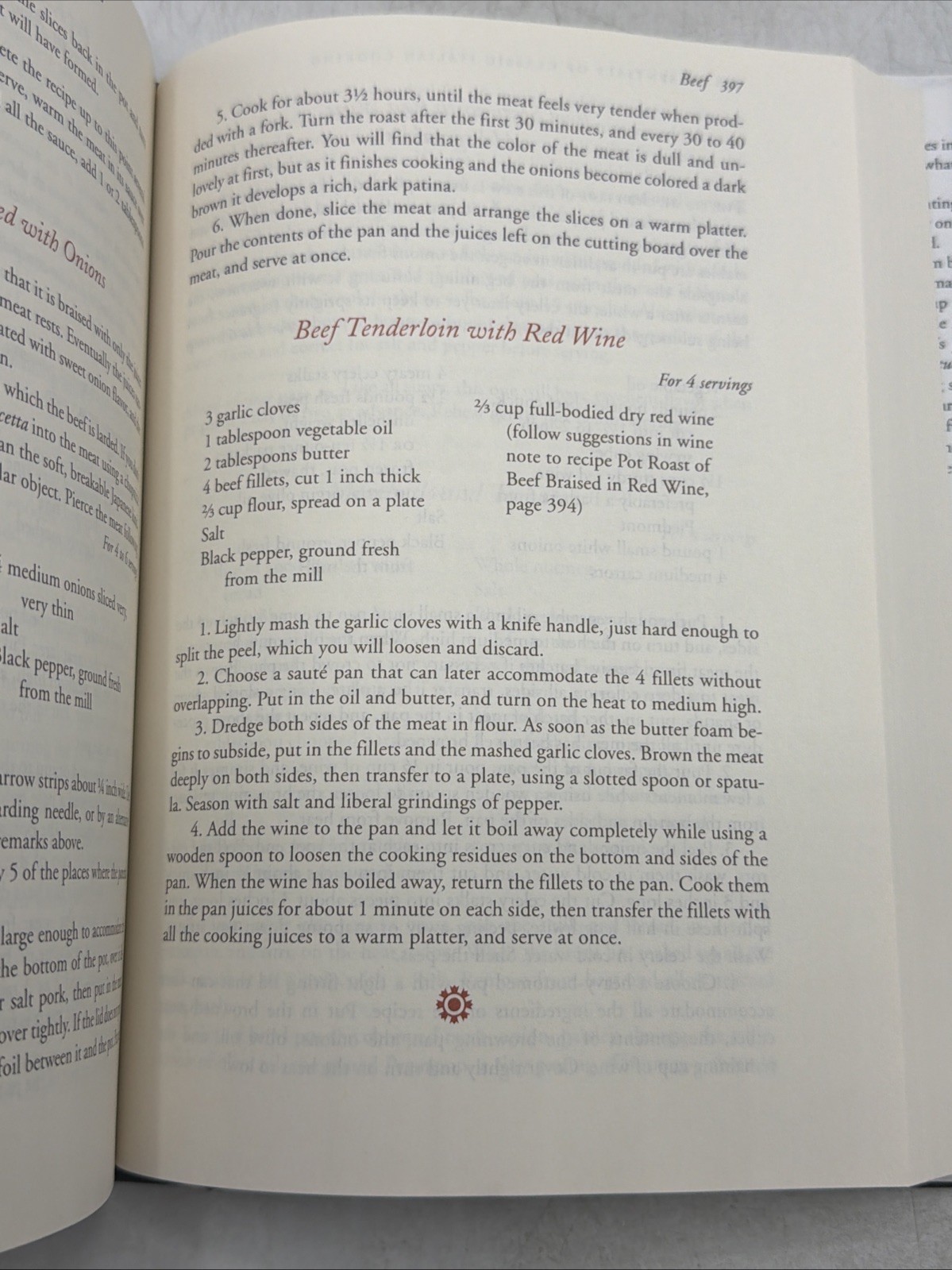 Essentials of Classic Italian Cooking by Marcella Hazan 1993 Cookbook : VeryGood