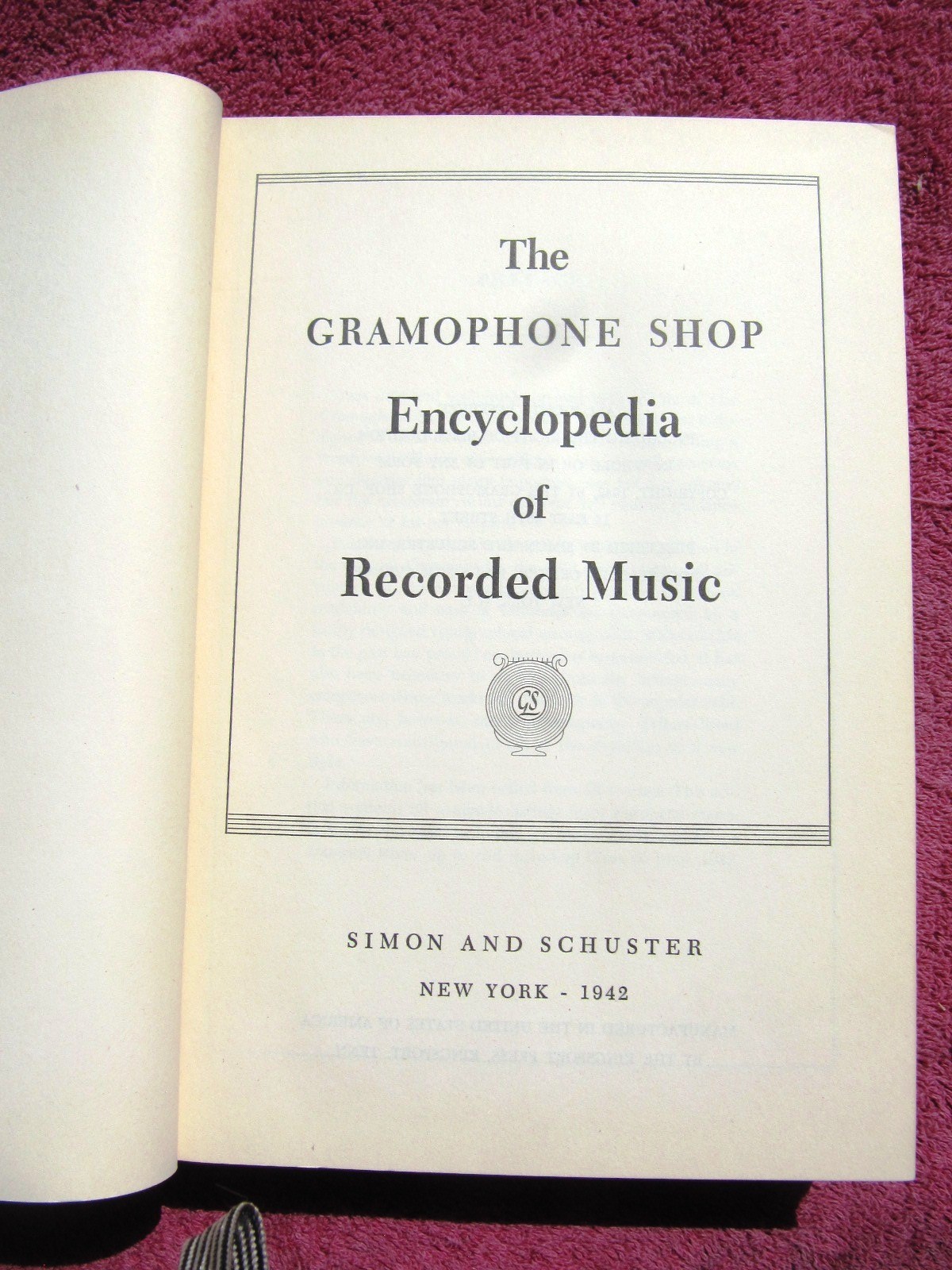 1942 GRAMOPHONE SHOP ENCYCLOPEDIA of RECORDED MUSIC Discography George C Leslie
