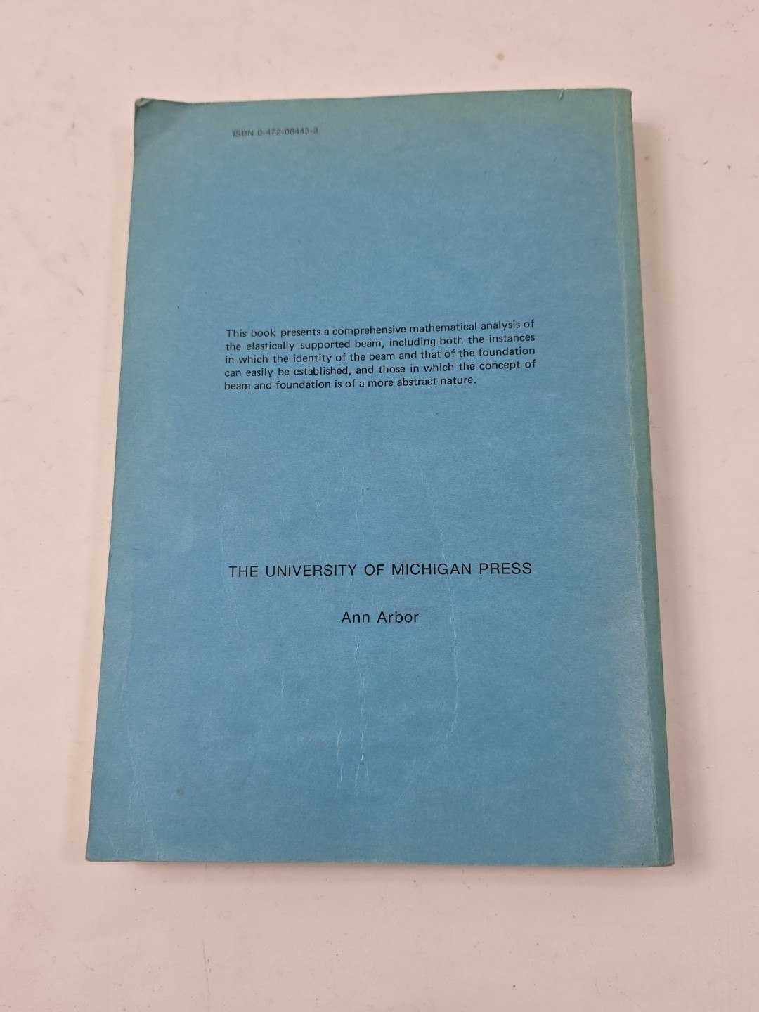 Beams on Elastic Foundation: Theory W/ Application By M. Hetenyi 1974