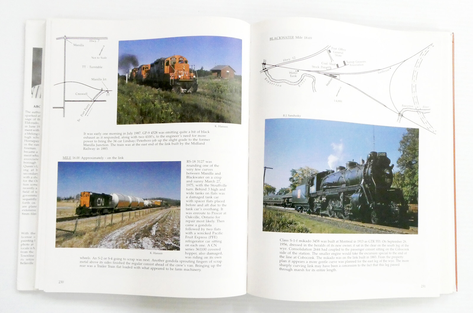 Last Trains From Lindsay by Keith Hansen Canadian Rail History Signed HCDJ