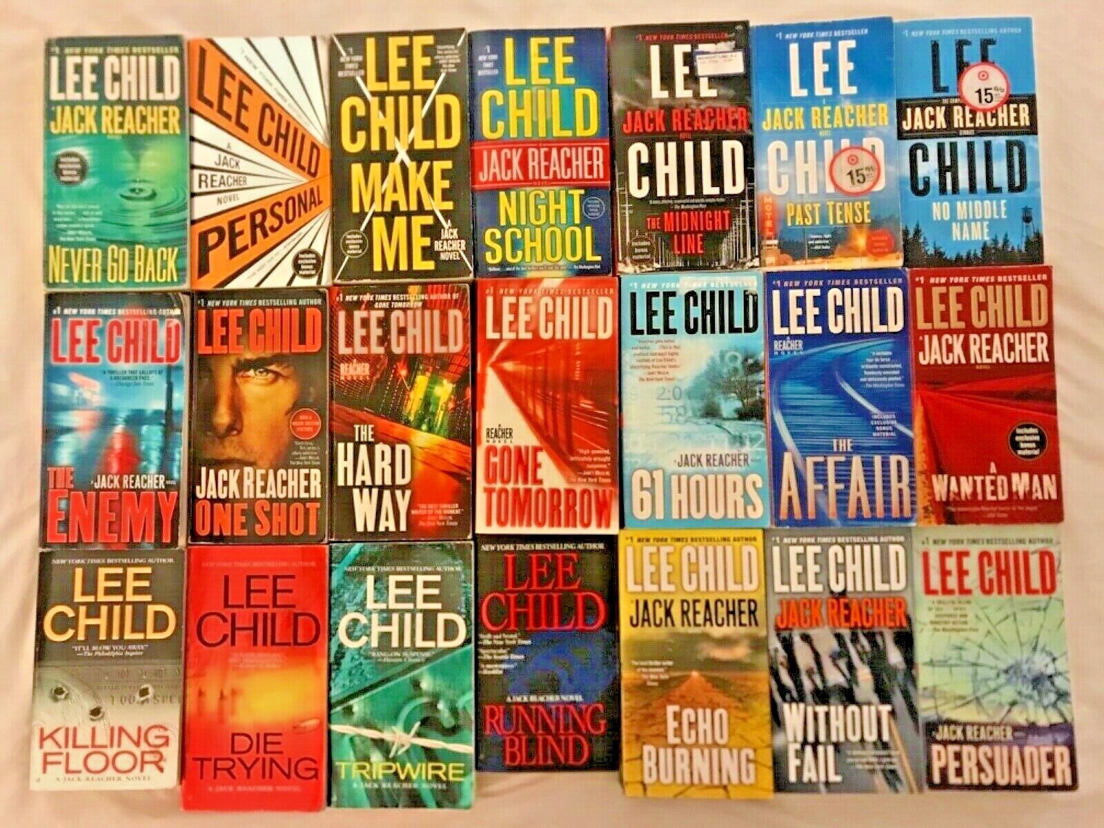 MIXED RANDOM LOT 12 Lee Child Jack Reacher PB Book Thriller Mystery FREE SHIP