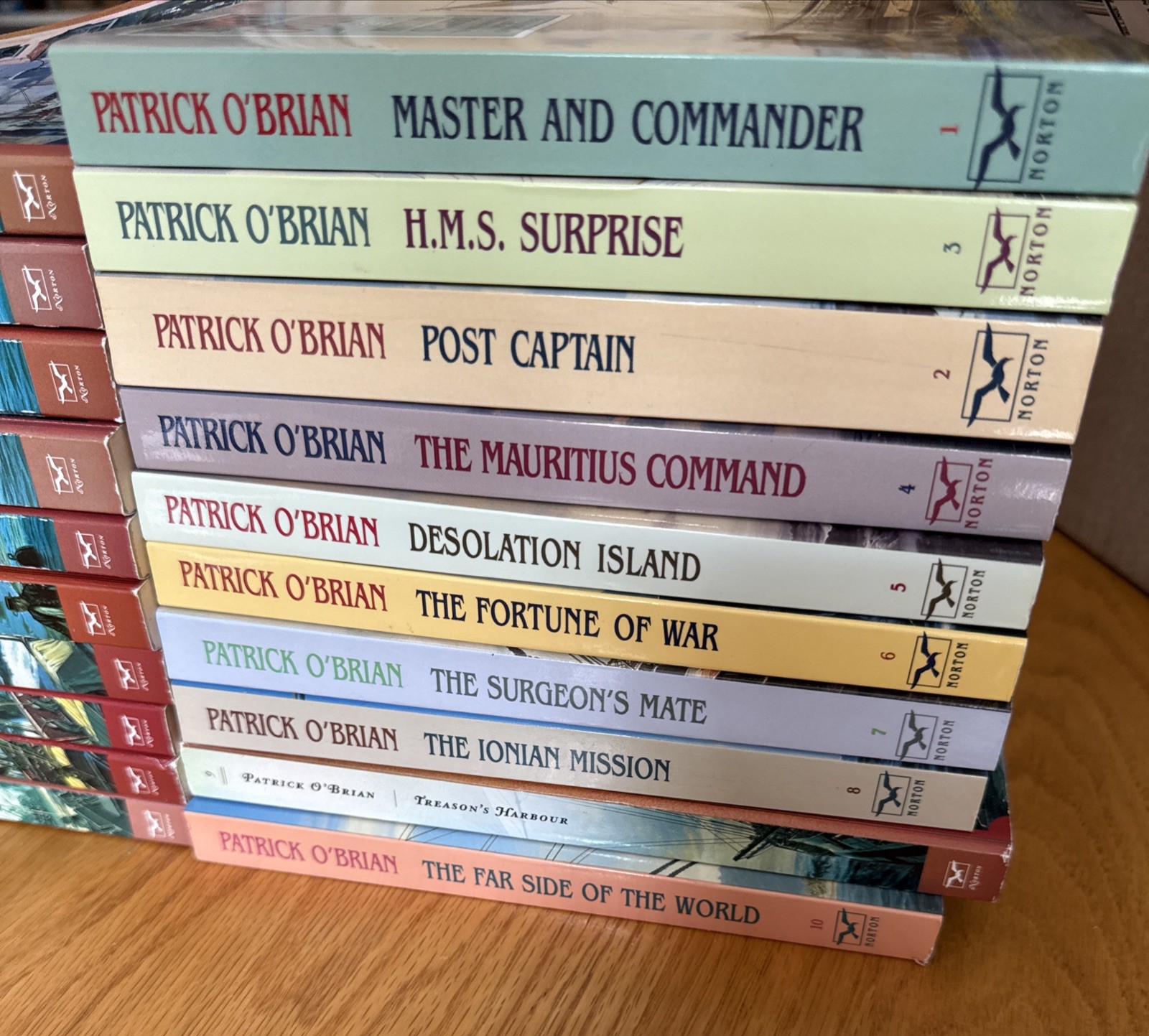 Patrick O’Brian AUBREY-MATURIN Complete Series Lot of 20 #1-20 Set PB Books VG