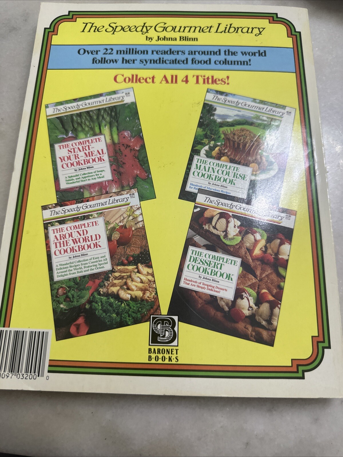 The Speedy Gourmet Library • The Complete Main Course Cookbook By Johna Blind •