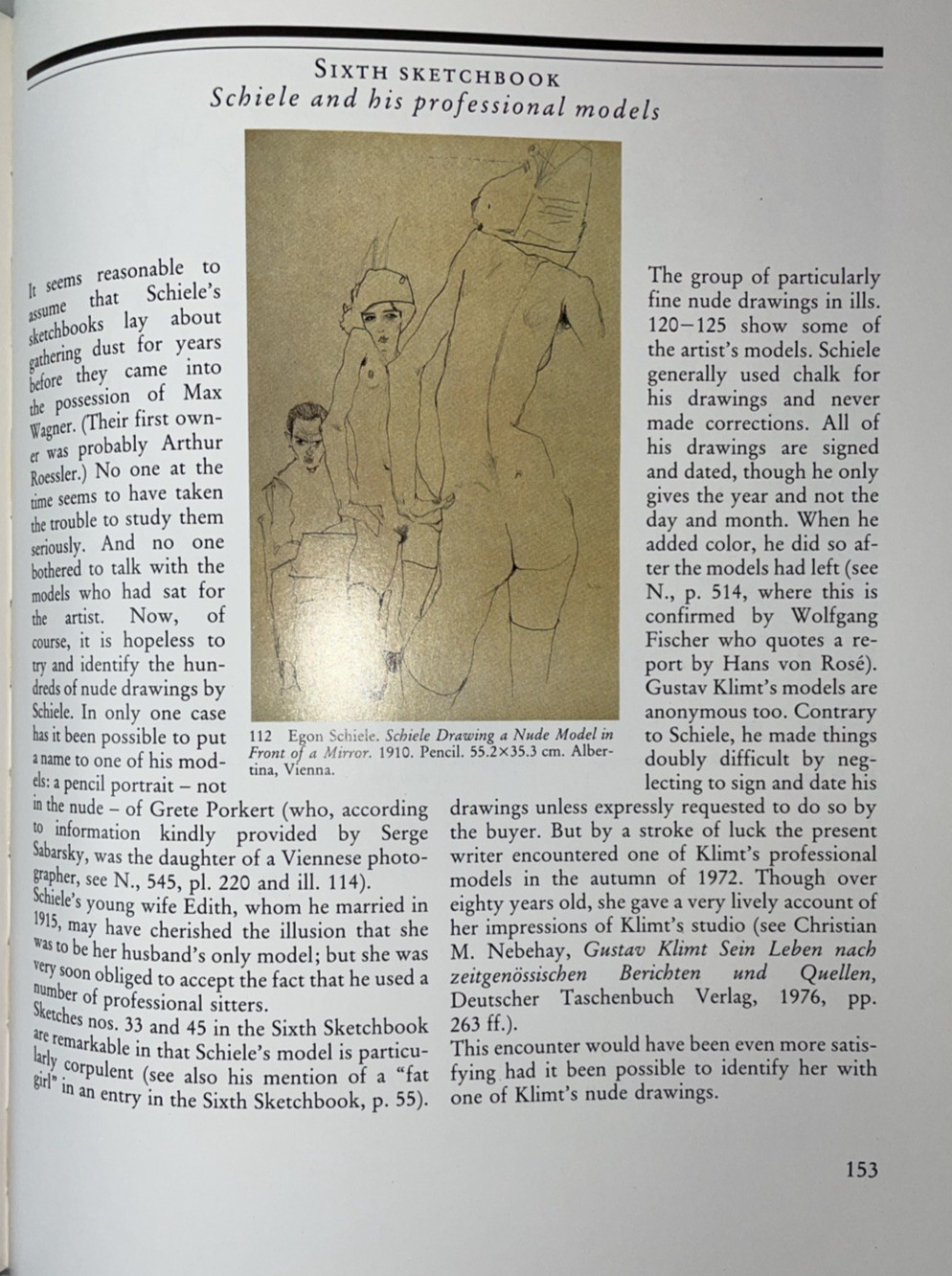 Egon Schiele Sketch Books Christian M. Nebehay 1989 Rizzoli 1st Edition HC/DJ