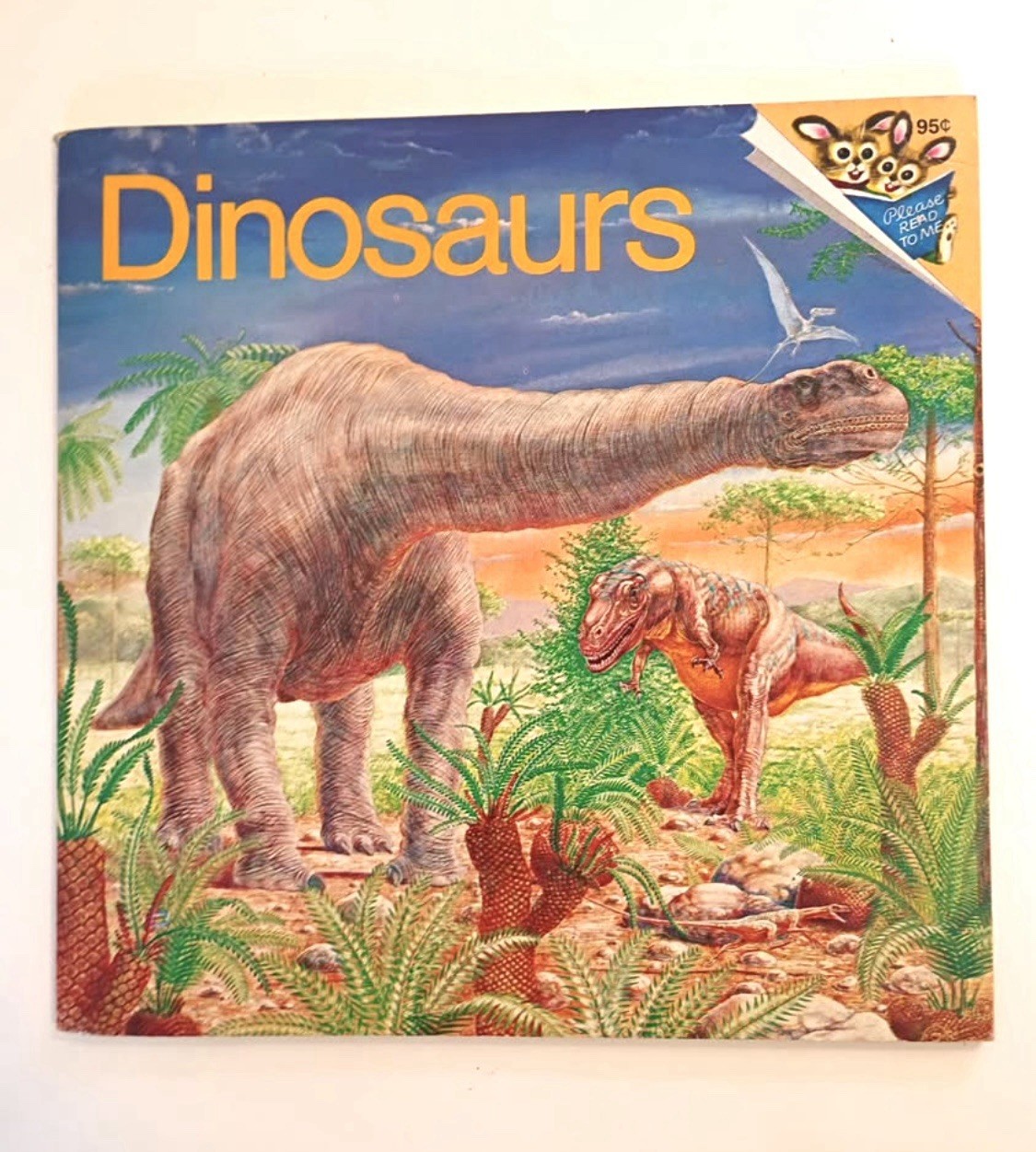 Vintage Dinosaur Kids Book Bundle ~ Dinosaurs National Geographic Illustrated