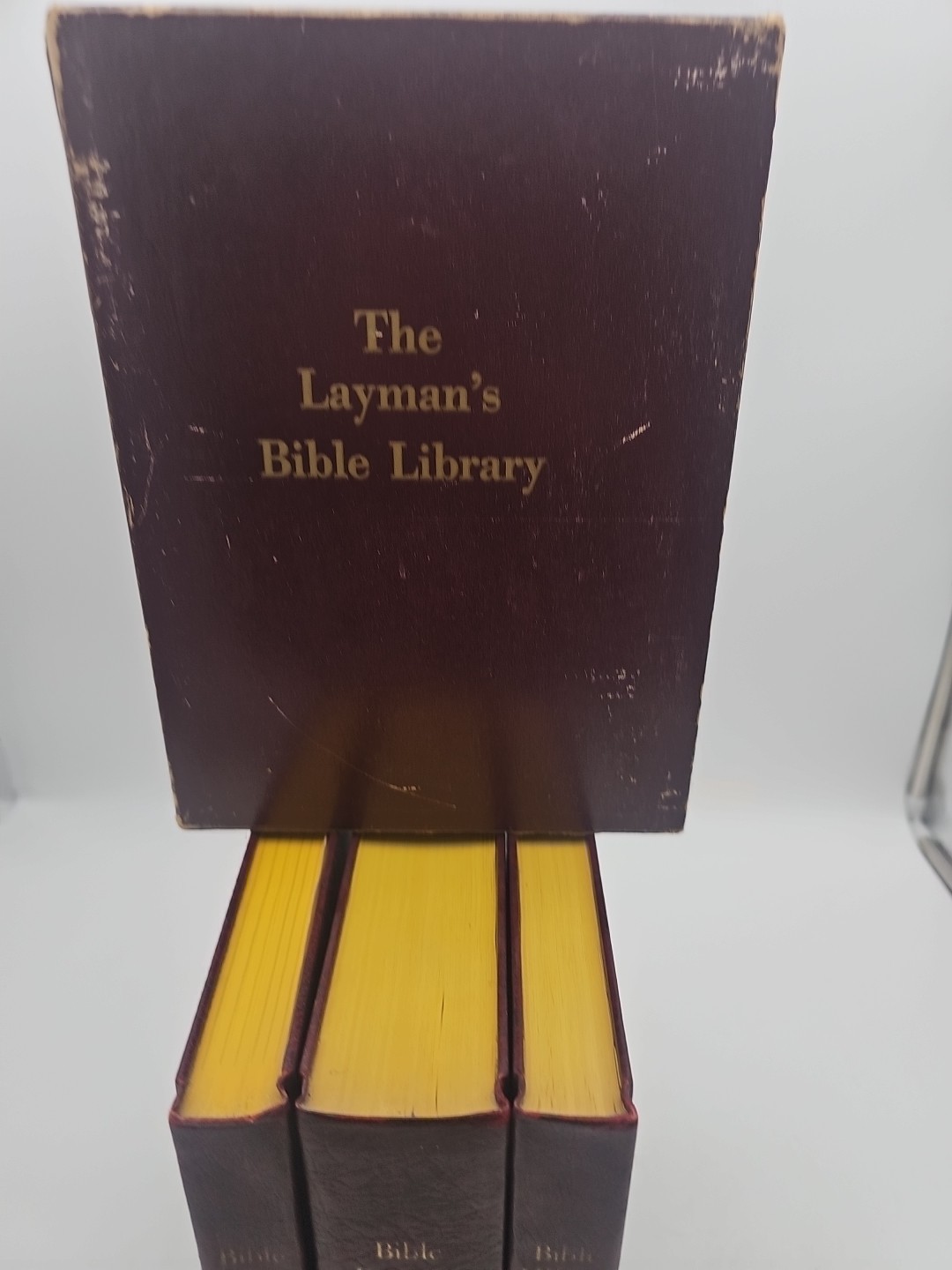 Vintage The Layman’s Bible Library 3 Volume Set Cover Sleeve Incl. Nice