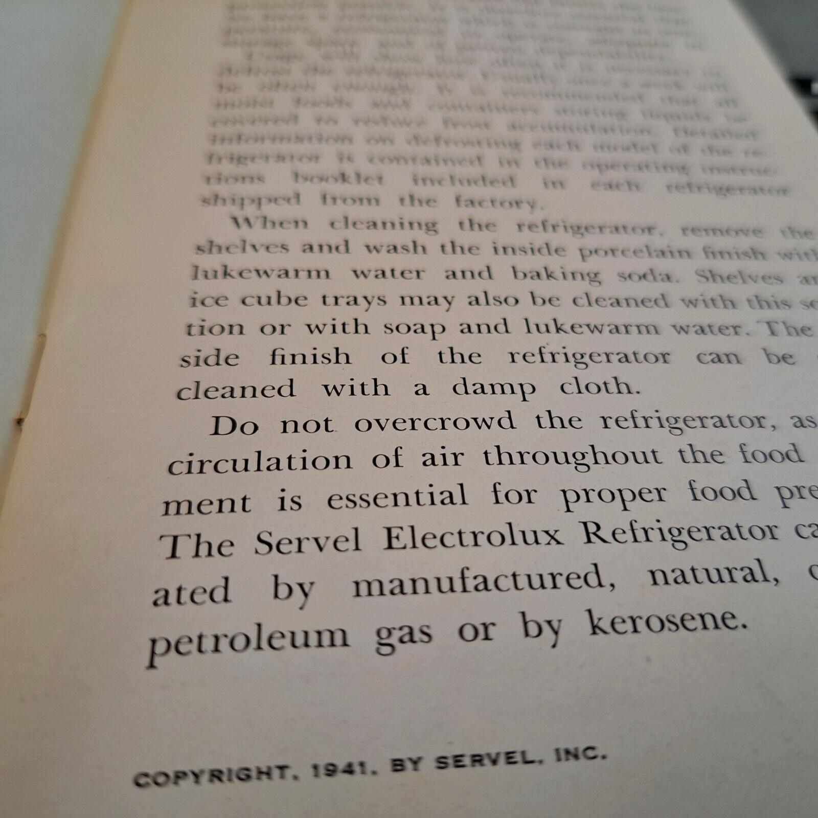 1936 MAKING THE MOST OF YOUR SERVEL ELECTROLUX REFRIGERATOR BOOKLET RECIPES BOOK
