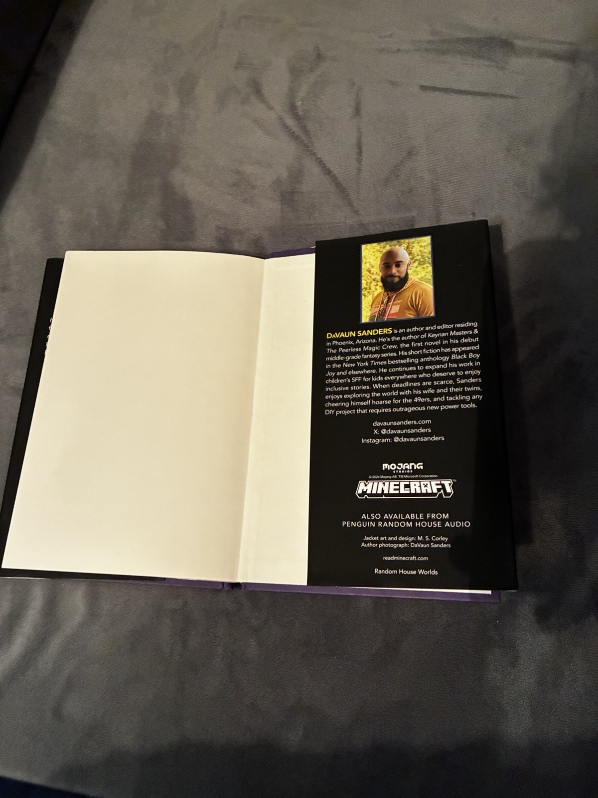 Minecraft: The Tournament Official Novel Hardcover by DaVaun Sanders (2024)