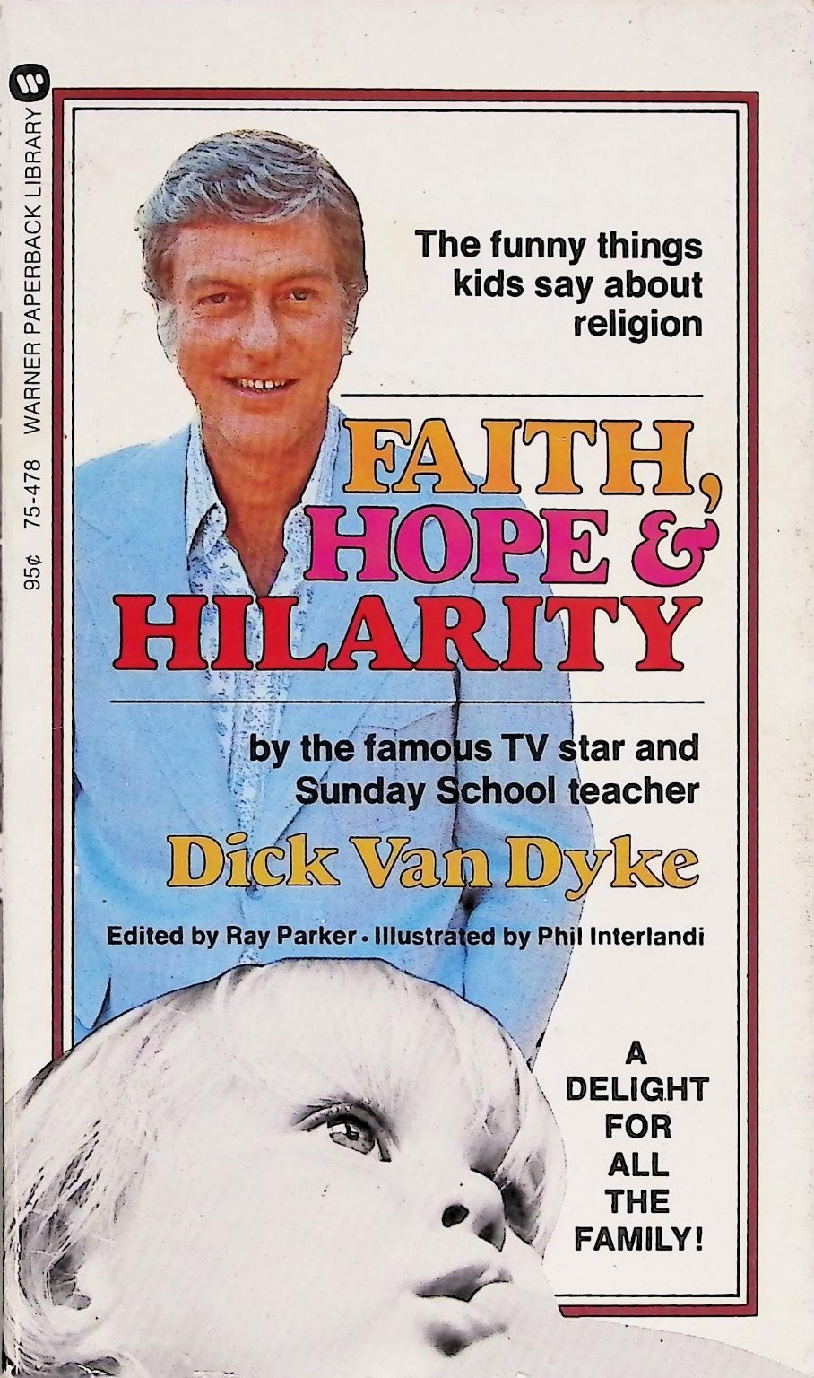 Faith, Hope and Hilarity Dick Van Dyke 1974 Warner Paperback Library Humor Kids