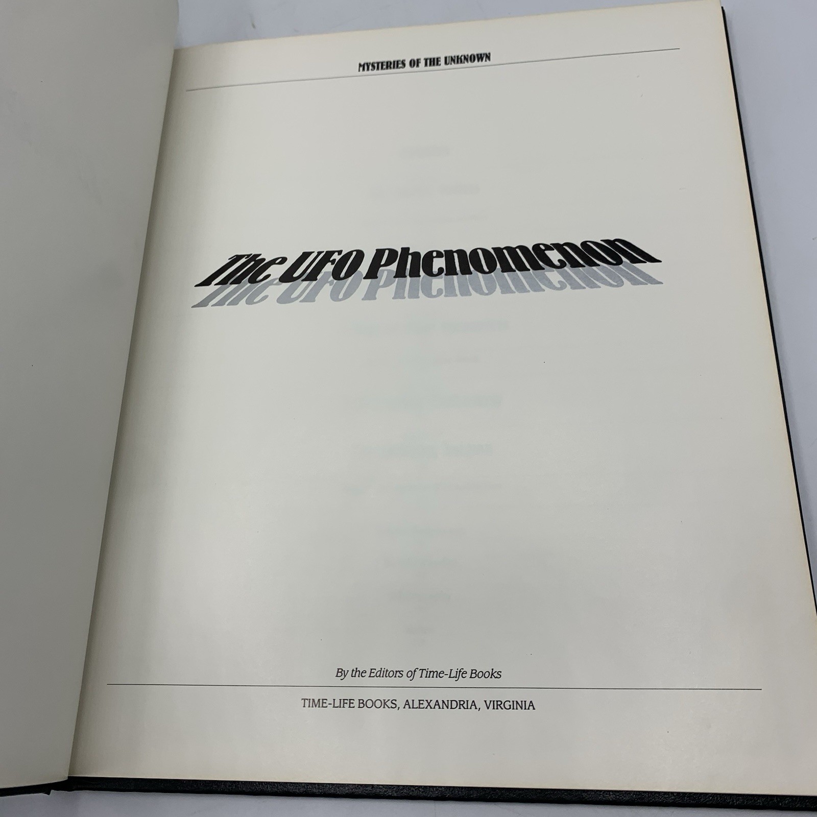 The UFO Phenomenon Mysteries of the Unknown 1988 Time Life Books Hardcover Vtg