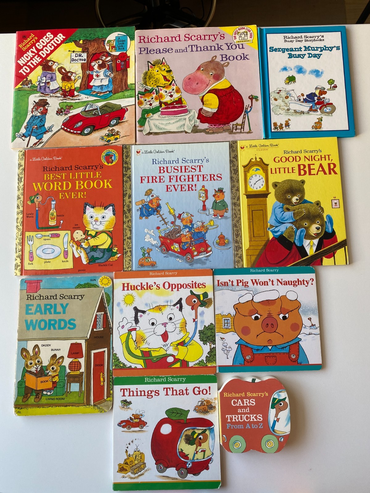 RICHARD SCARRY LOT 22~Early Words~Merry Xmas~Farmer Pig~ABC~Little Learners~Busy