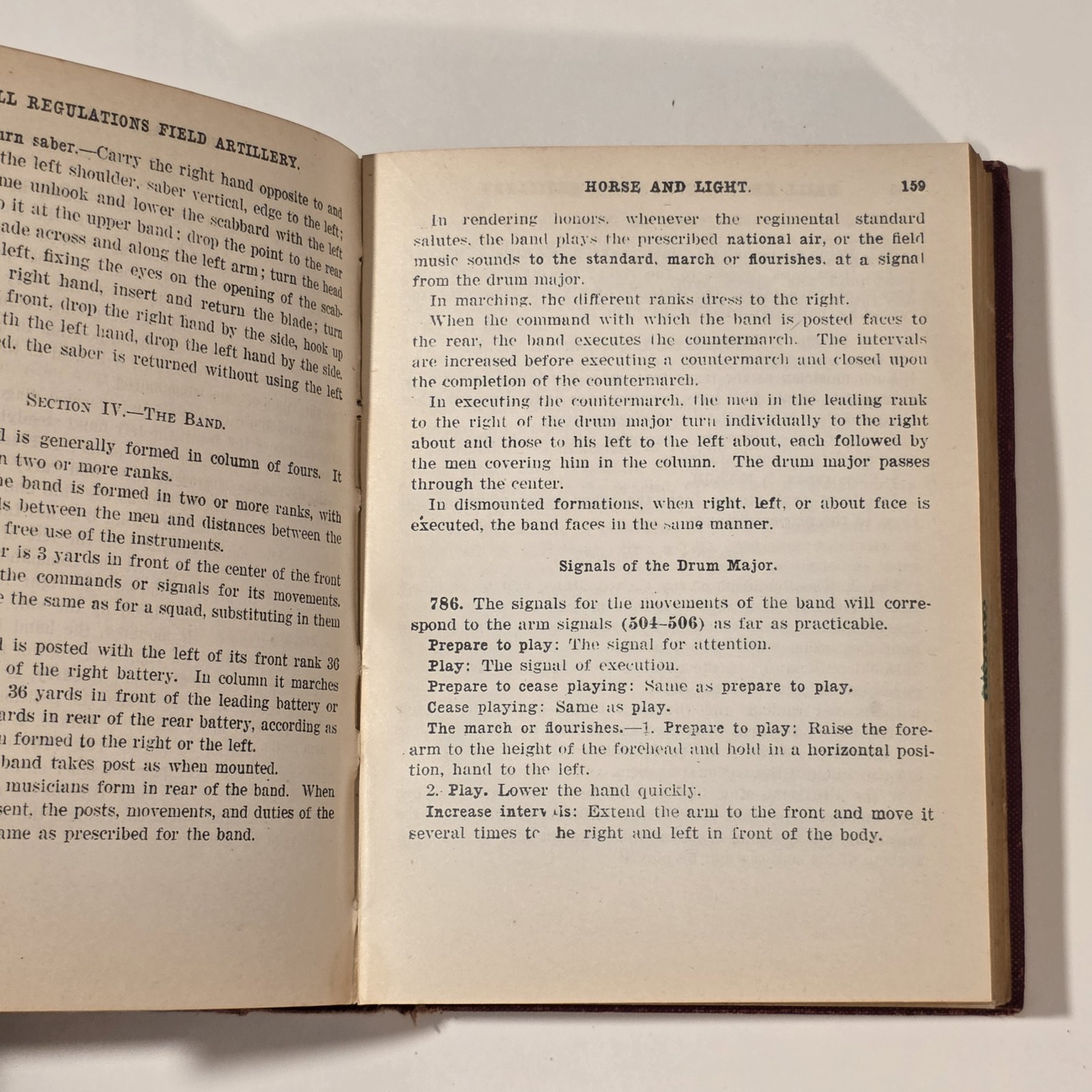 DRILL REGULATIONS FOR FIELD ARTILLERY (HORSE & LIGHT) US ARMY (PROVISIONAL) 1916