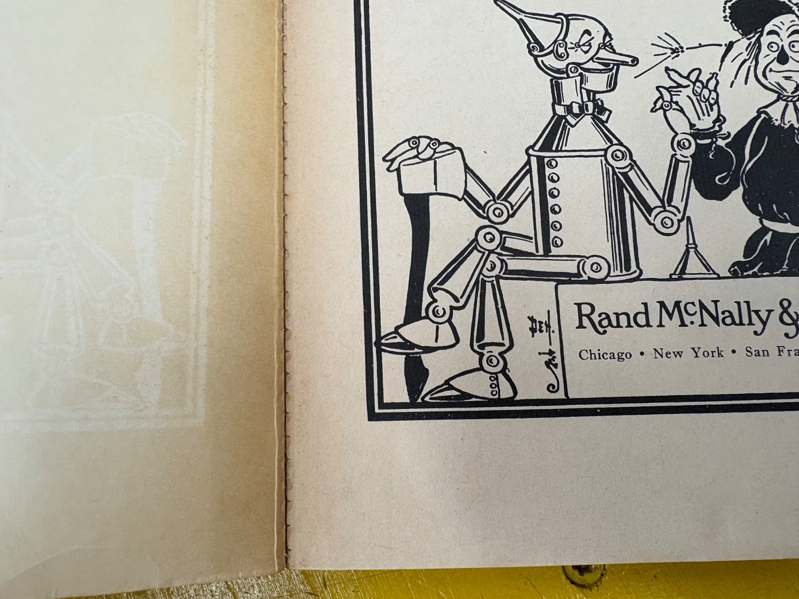 Lot of 3 OZ books L Frank Baum Soft cover Rand McNally Vintage wizard of oz