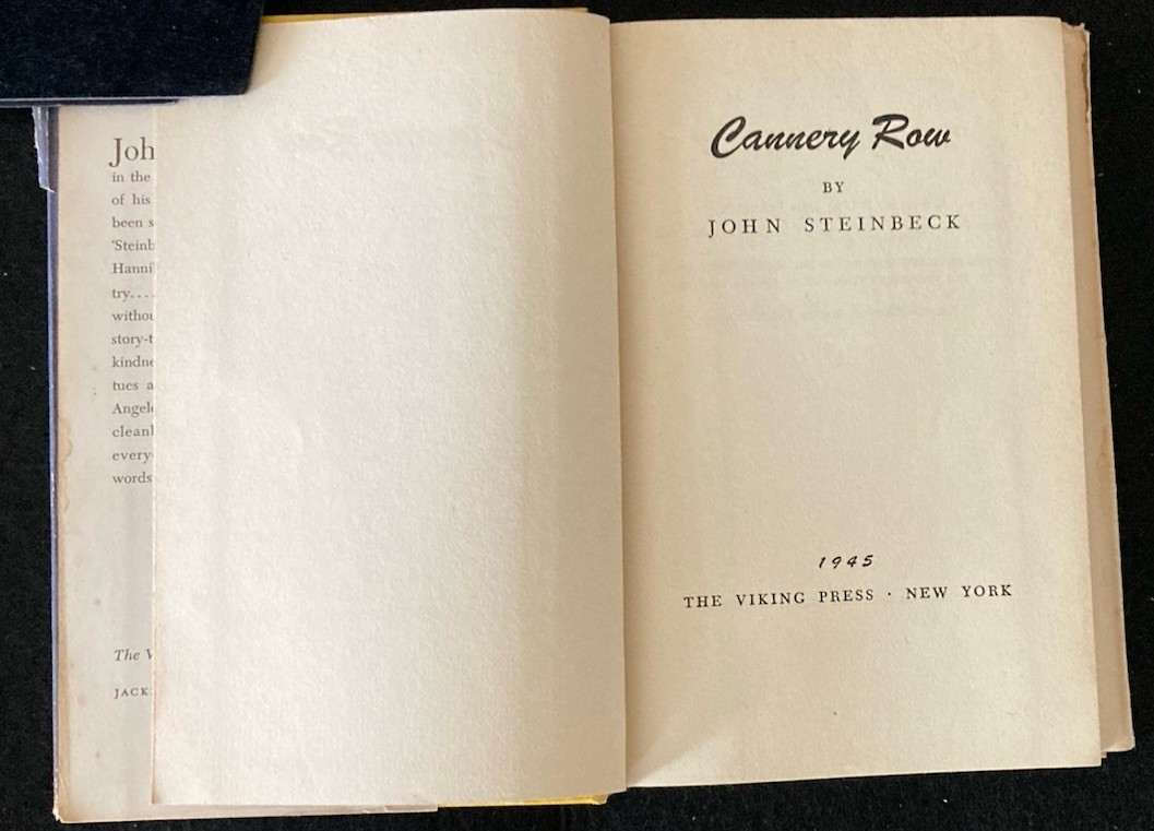 John Steinbeck Cannery Row 1945 2nd Viking Press HC w/ Dust Jacket
