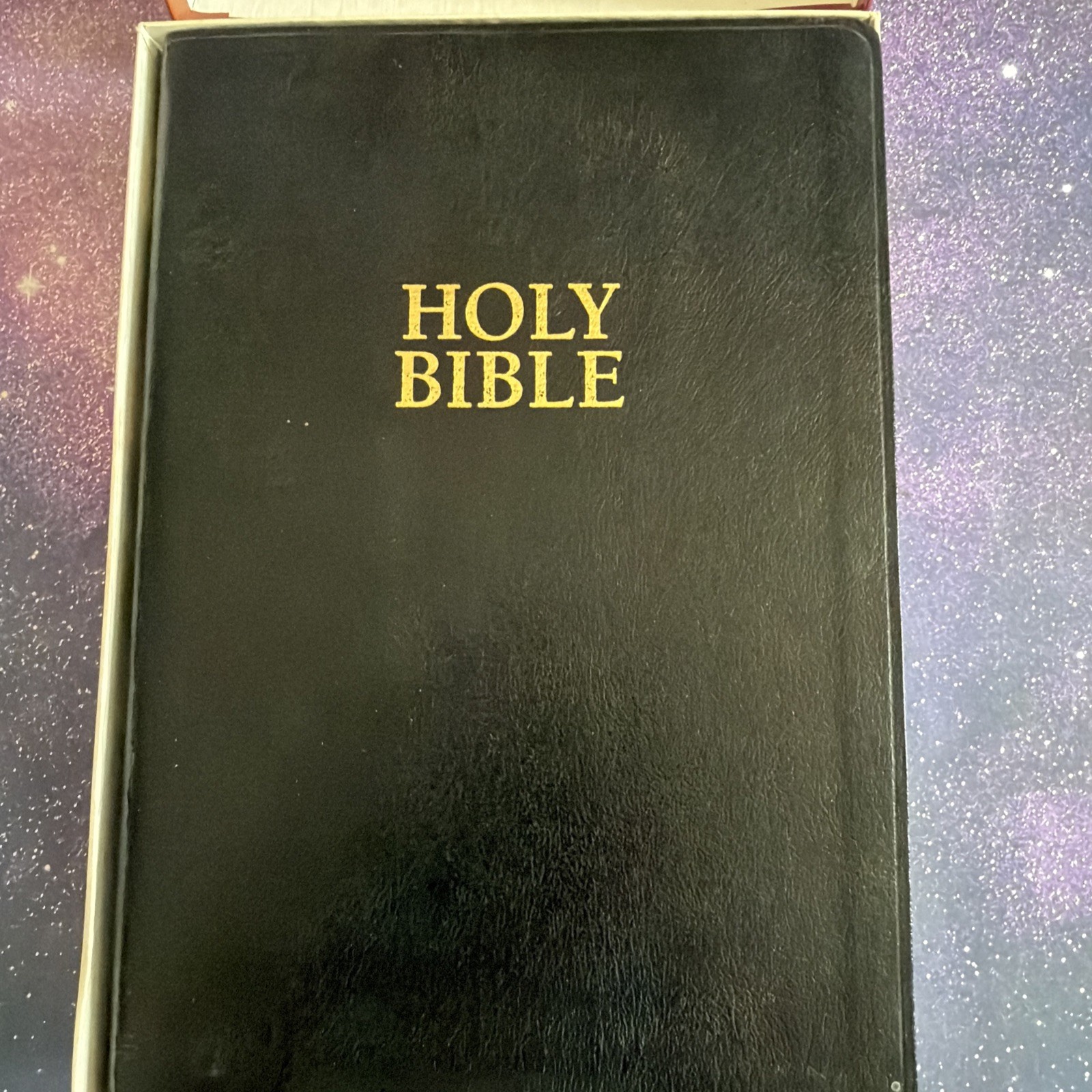The New Open Bible KJV Large Print Edition Nelson 1665 Black Leather